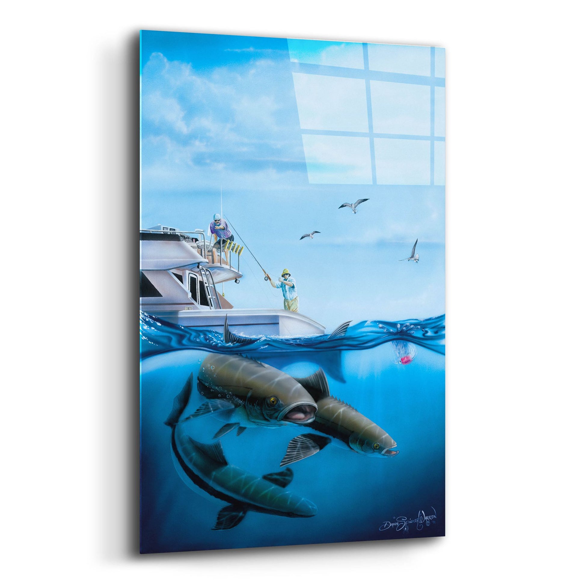 Epic Art 'Cobia Quest' by Dann Spider Warren, Acrylic Glass Wall Art,12x16