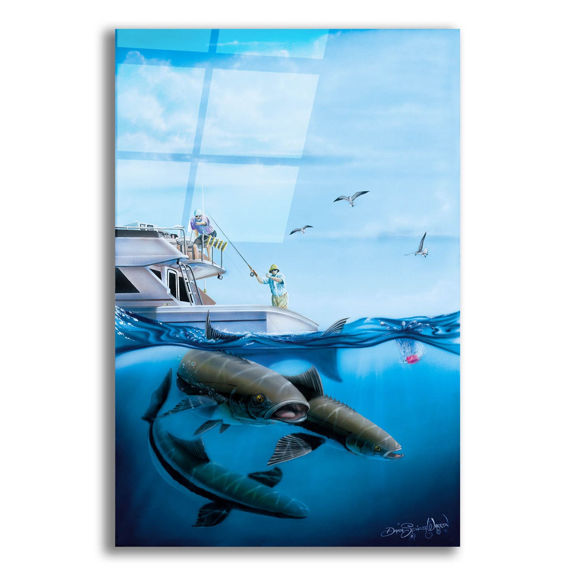 Epic Art 'Cobia Quest' by Dann Spider Warren, Acrylic Glass Wall Art