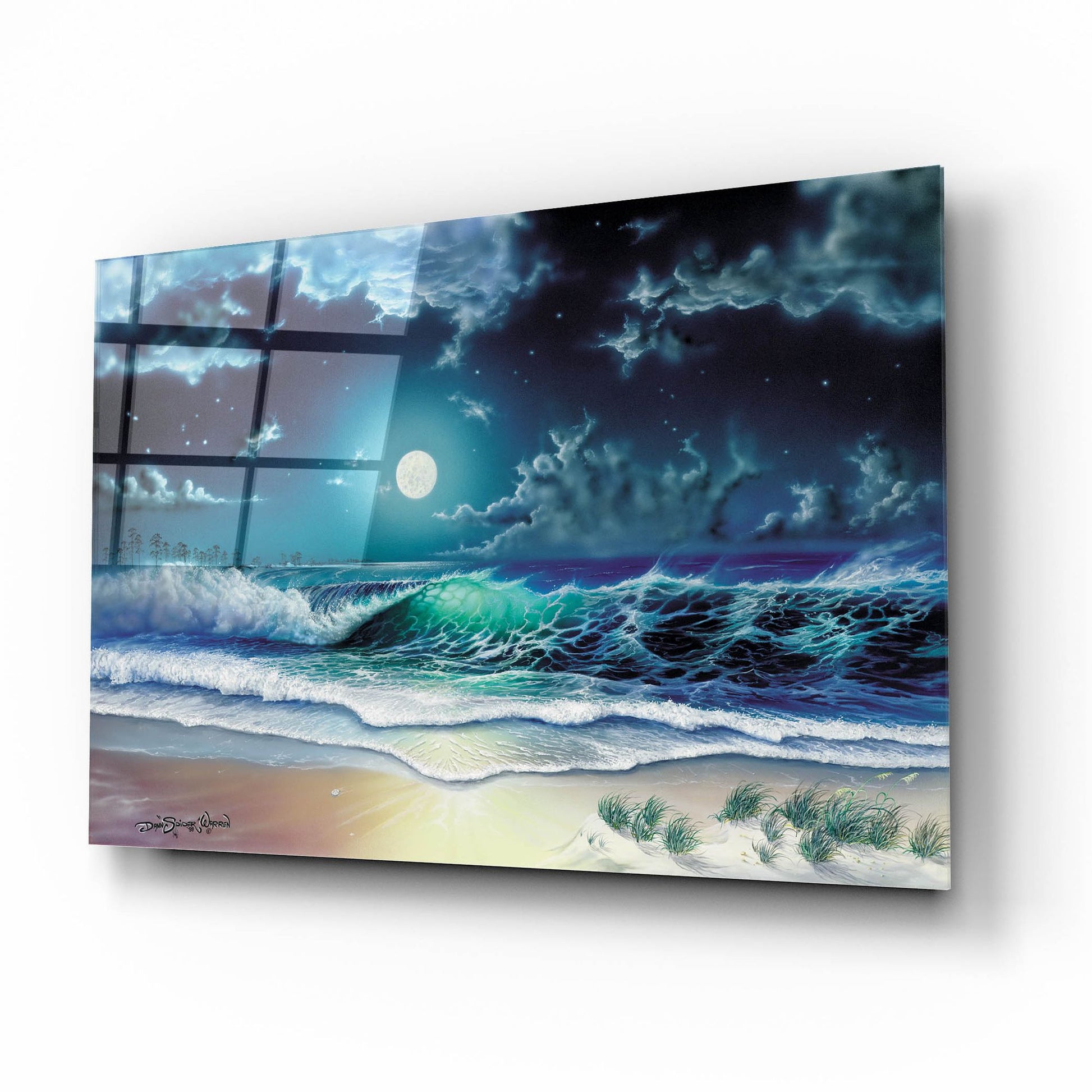 Epic Art 'Enchanted Waters' by Dann Spider Warren, Acrylic Glass Wall Art,16x12