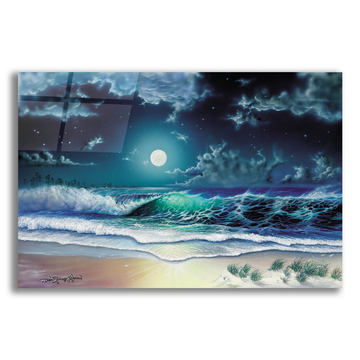 Epic Art 'Enchanted Waters' by Dann Spider Warren, Acrylic Glass Wall Art,24x16