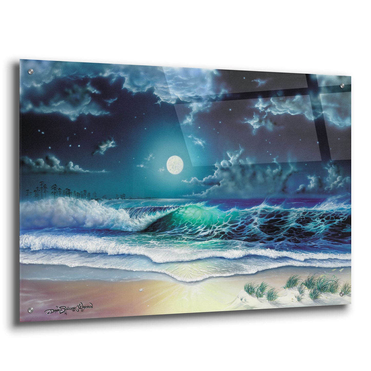 Epic Art 'Enchanted Waters' by Dann Spider Warren, Acrylic Glass Wall Art,36x24