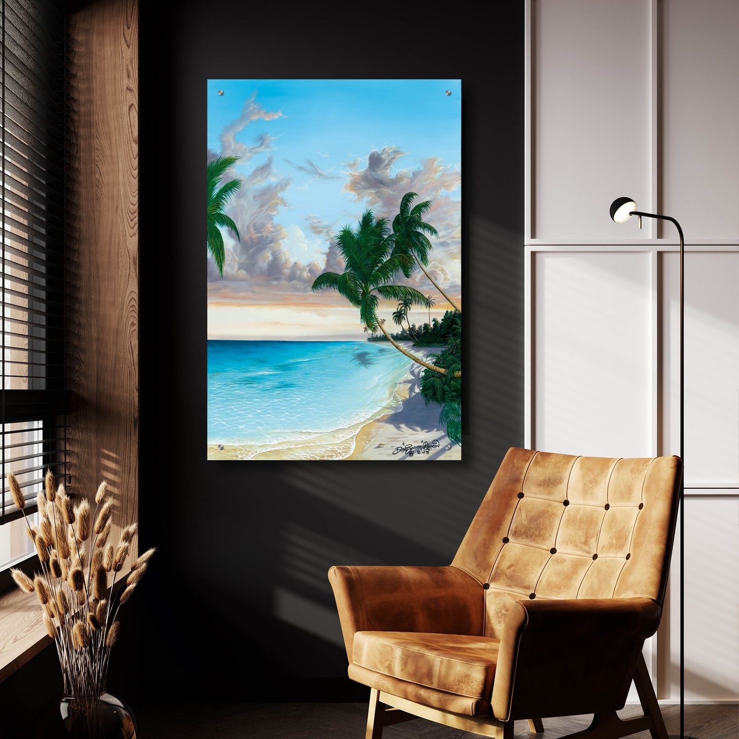 Epic Art 'Isle Of Tranquility' by Dann Spider Warren, Acrylic Glass Wall Art,24x36