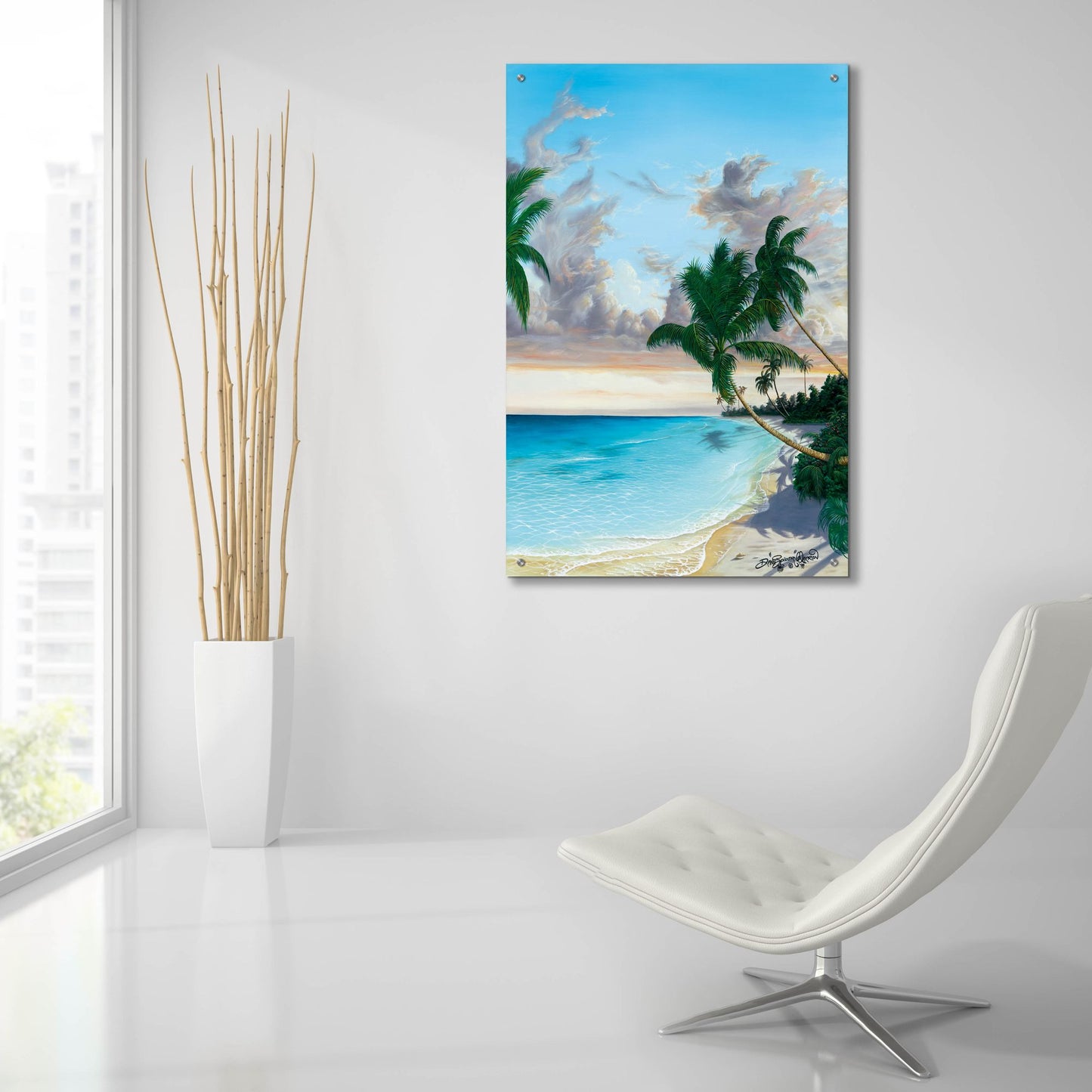 Epic Art 'Isle Of Tranquility' by Dann Spider Warren, Acrylic Glass Wall Art,24x36