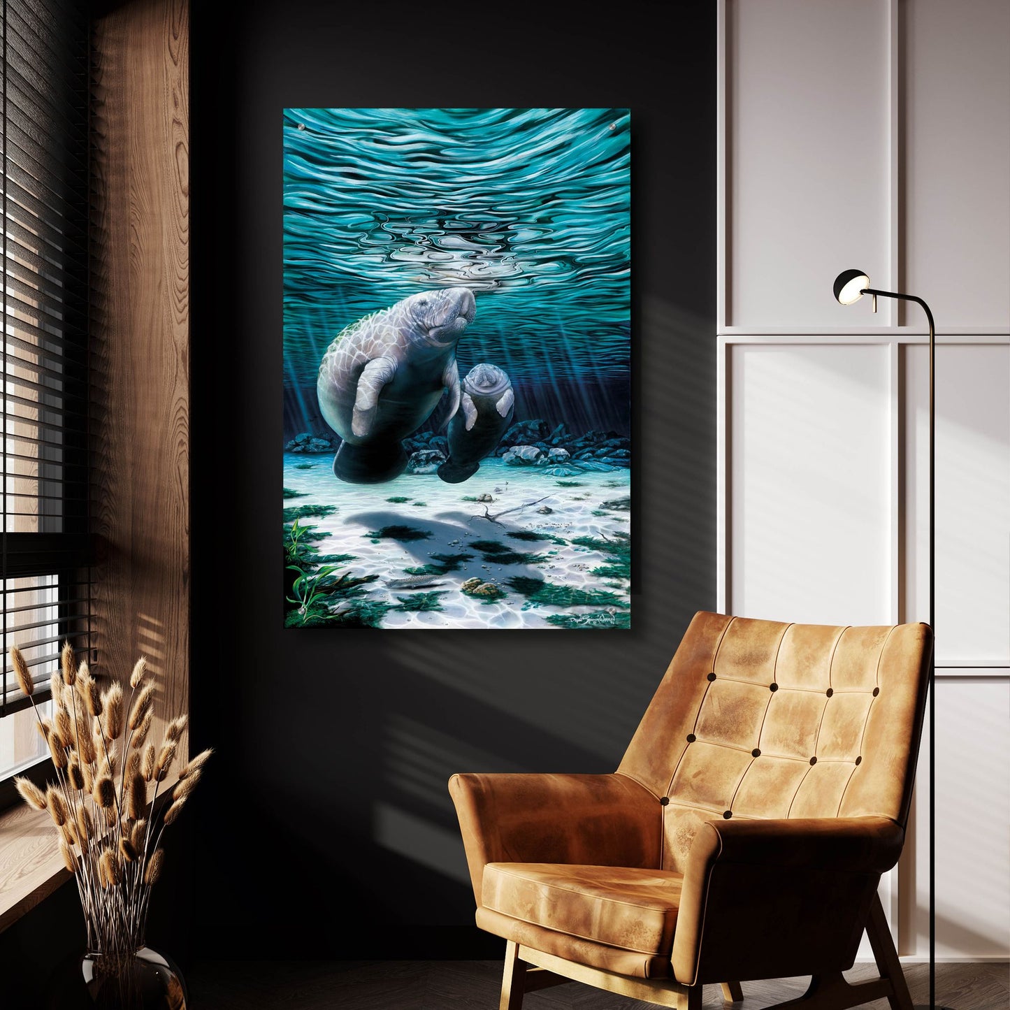 Epic Art 'Mermaids Of Crystal River' by Dann Spider Warren, Acrylic Glass Wall Art,24x36