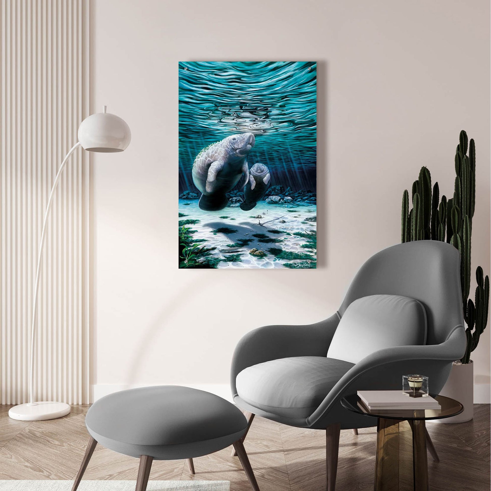 Epic Art 'Mermaids Of Crystal River' by Dann Spider Warren, Acrylic Glass Wall Art,24x36