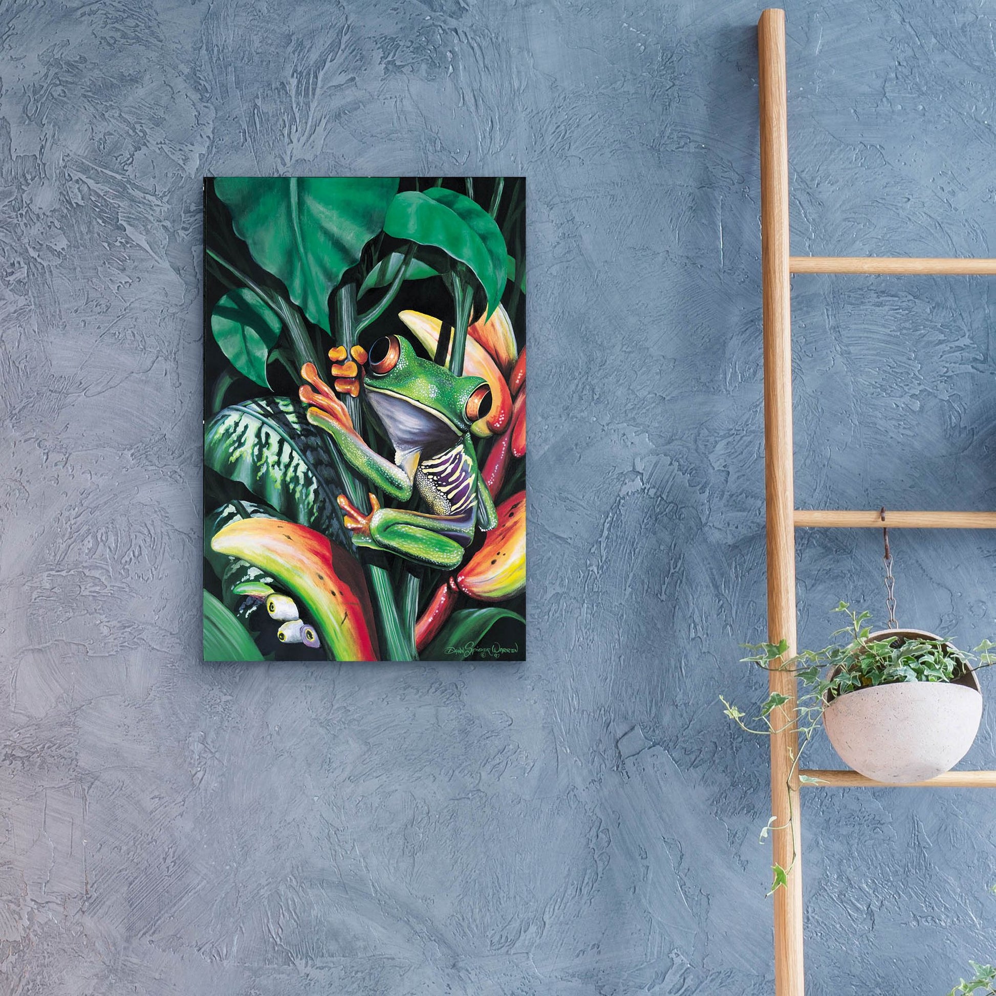 Epic Art 'Rainforest Prince' by Dann Spider Warren, Acrylic Glass Wall Art,16x24