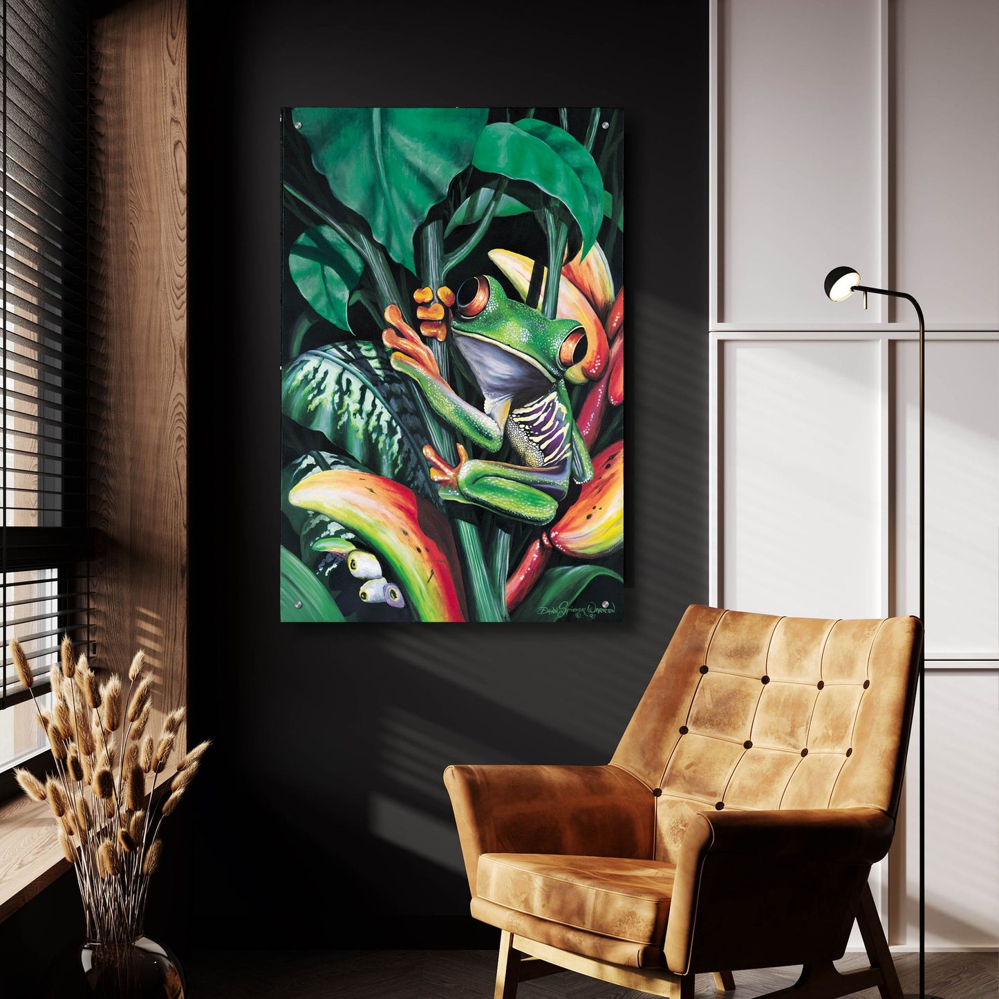 Epic Art 'Rainforest Prince' by Dann Spider Warren, Acrylic Glass Wall Art,24x36