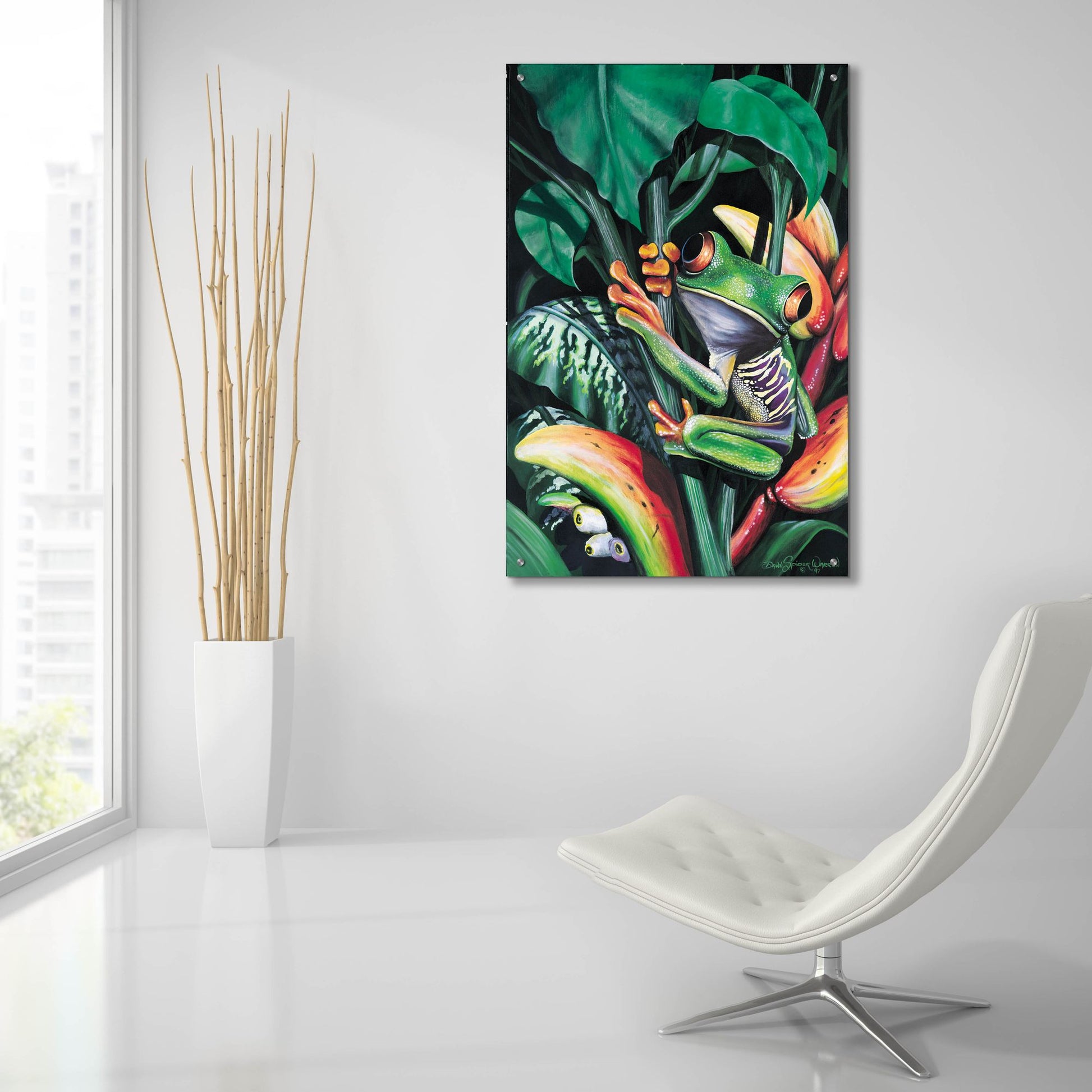 Epic Art 'Rainforest Prince' by Dann Spider Warren, Acrylic Glass Wall Art,24x36