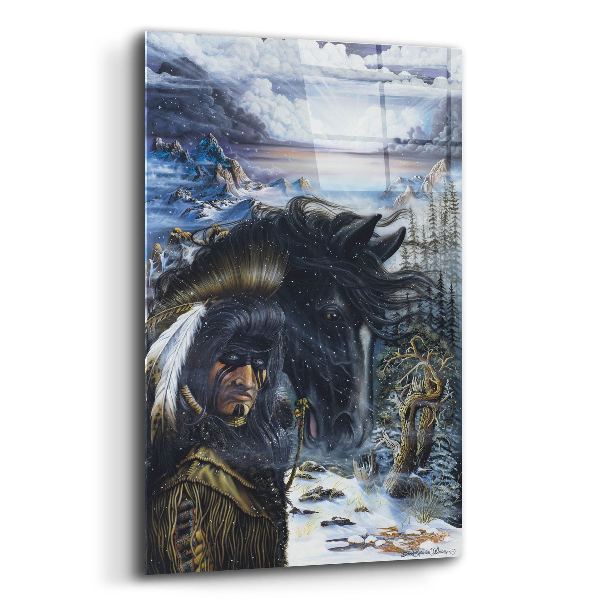 Epic Art 'The Messenger' by Dann Spider Warren, Acrylic Glass Wall Art,12x16