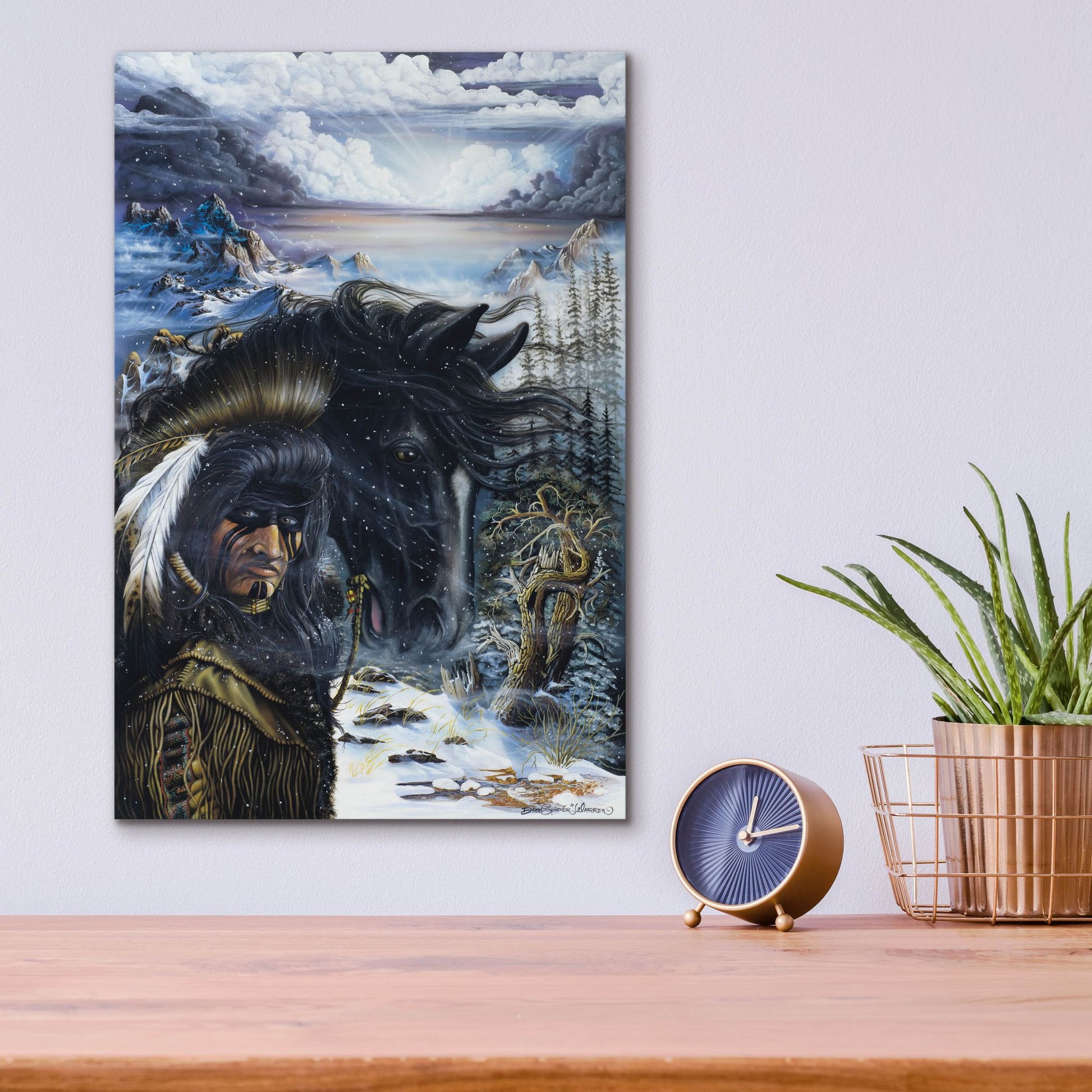 Epic Art 'The Messenger' by Dann Spider Warren, Acrylic Glass Wall Art,12x16