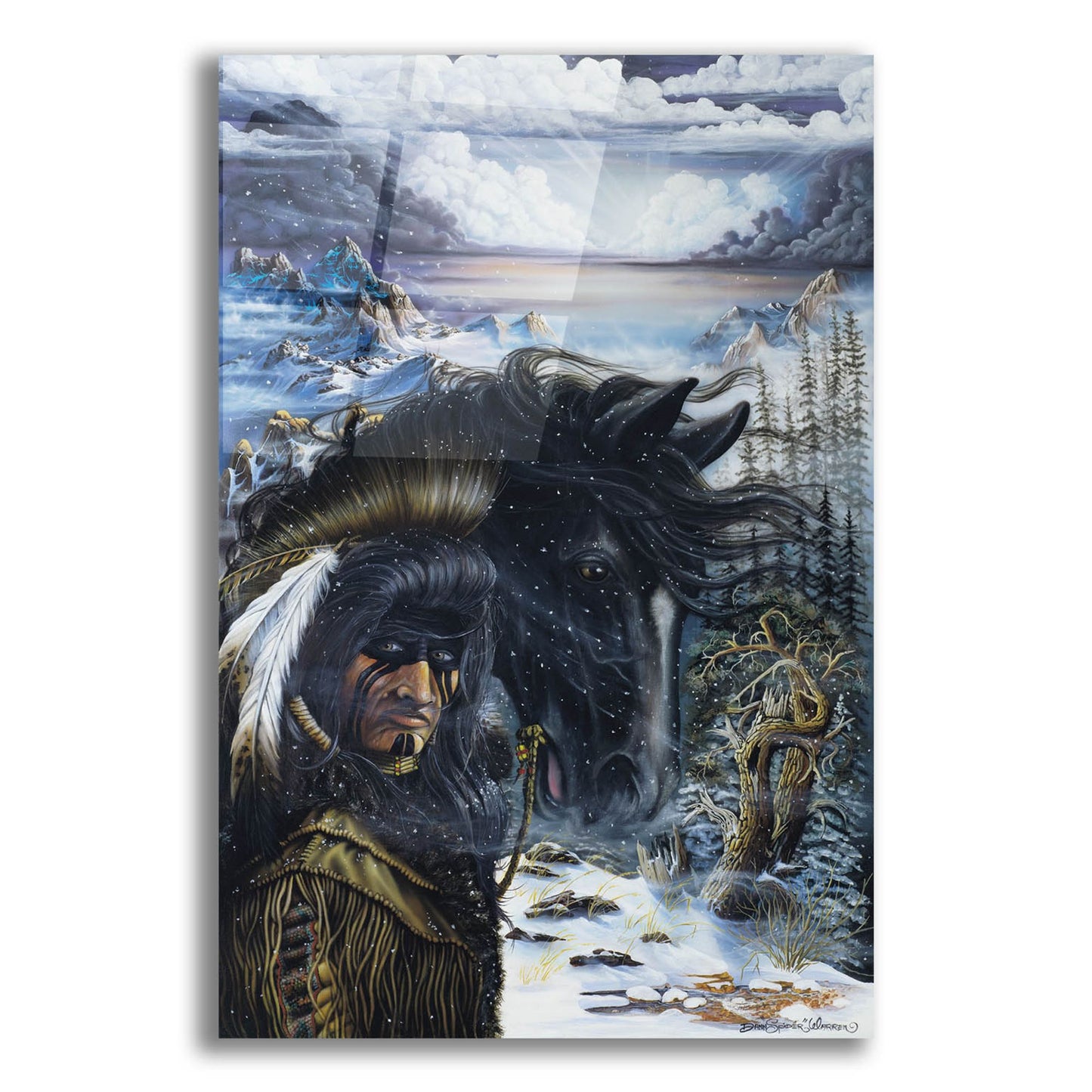 Epic Art 'The Messenger' by Dann Spider Warren, Acrylic Glass Wall Art