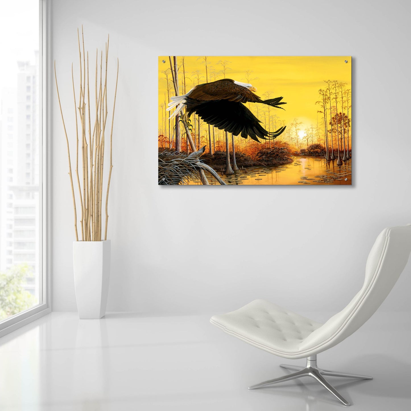 Epic Art 'Majestic Morning' by Dann Spider Warren, Acrylic Glass Wall Art,36x24