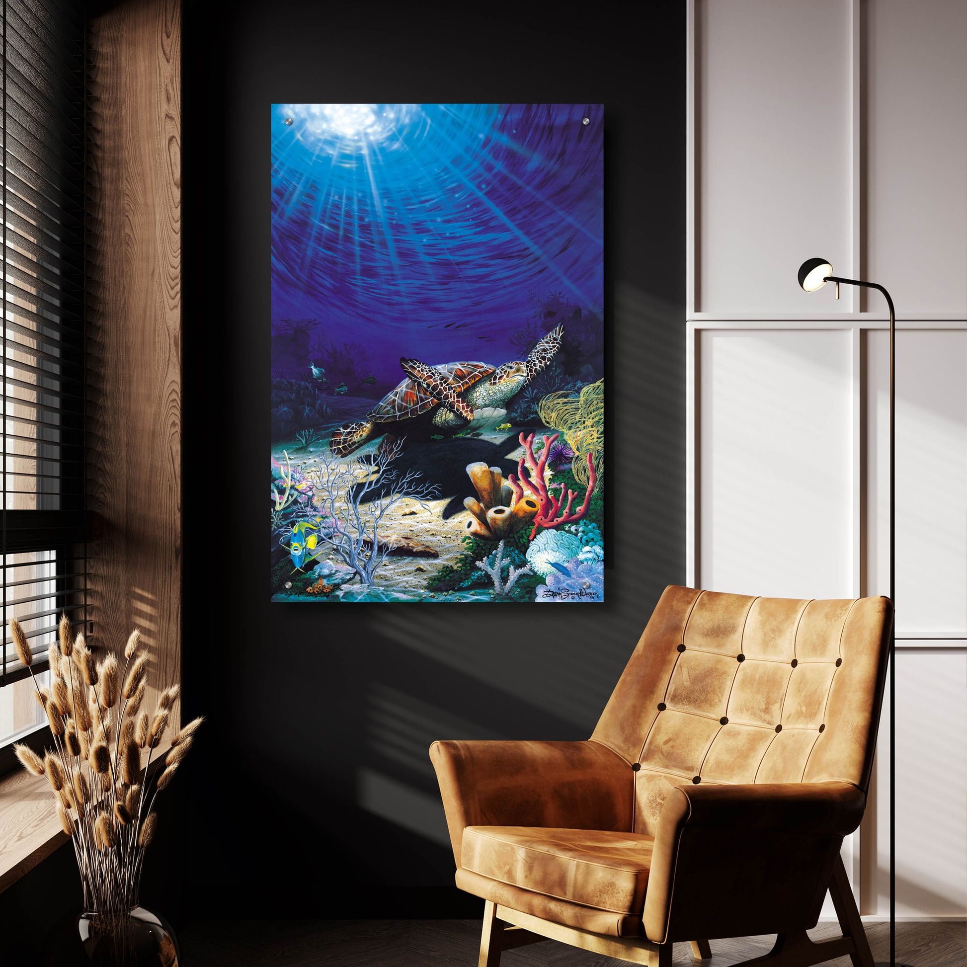 Epic Art 'Soaring The Abyss' by Dann Spider Warren, Acrylic Glass Wall Art,24x36