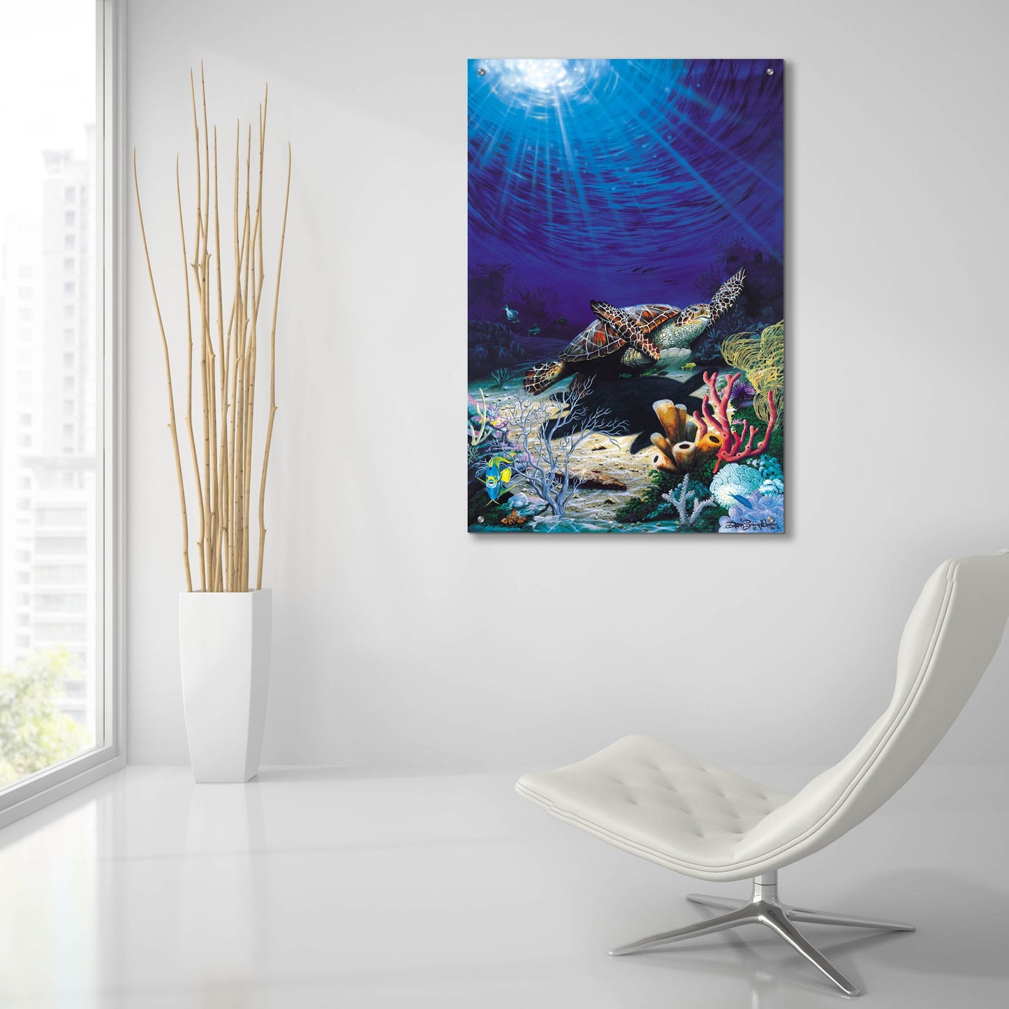 Epic Art 'Soaring The Abyss' by Dann Spider Warren, Acrylic Glass Wall Art,24x36