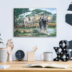 Epic Art 'Unrest On The Serengeti' by Dann Spider Warren, Acrylic Glass Wall Art,16x12