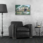 Epic Art 'Unrest On The Serengeti' by Dann Spider Warren, Acrylic Glass Wall Art,24x16