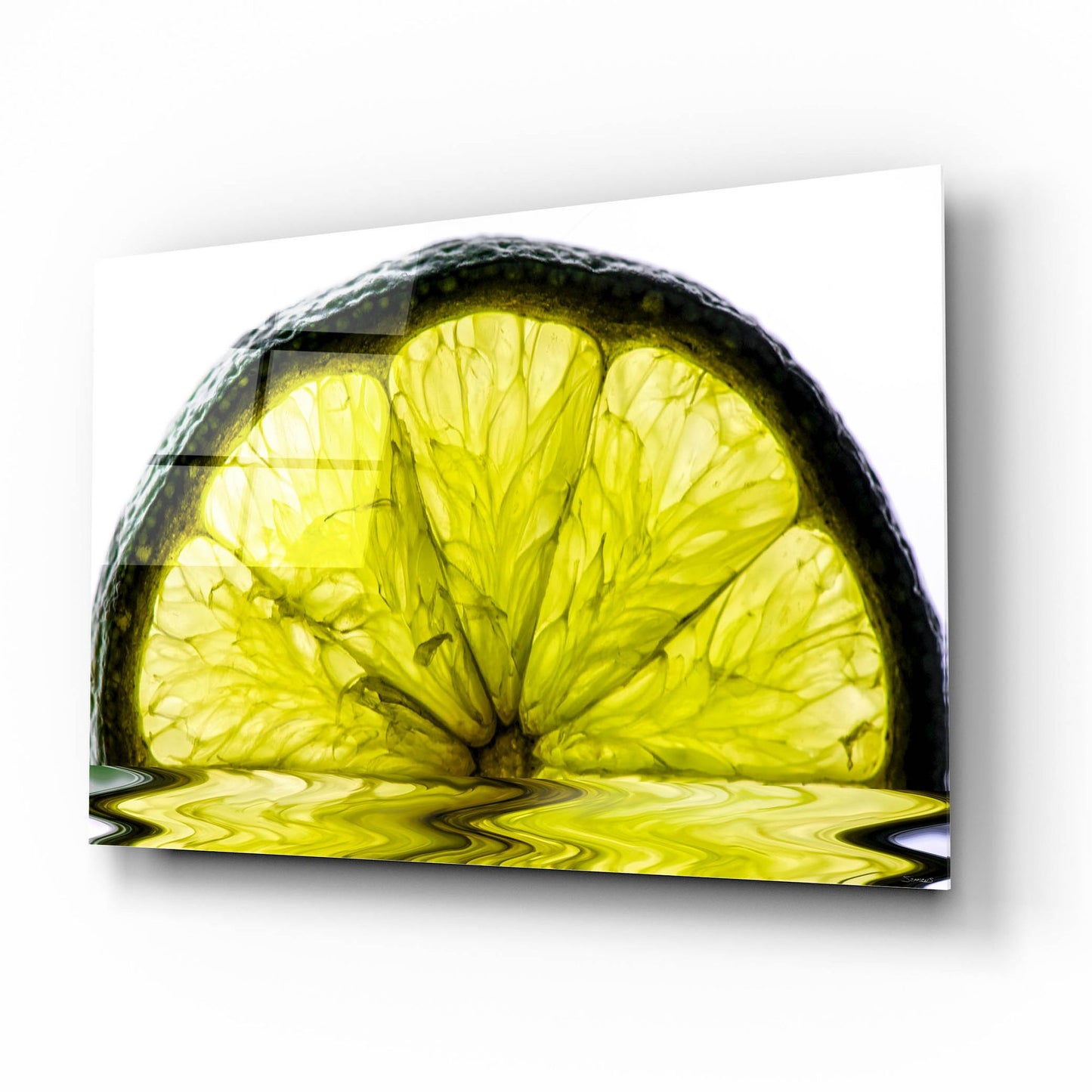 Epic Art 'Fruit Macros 09' by Gordon Semmens, Acrylic Glass Wall Art,16x12