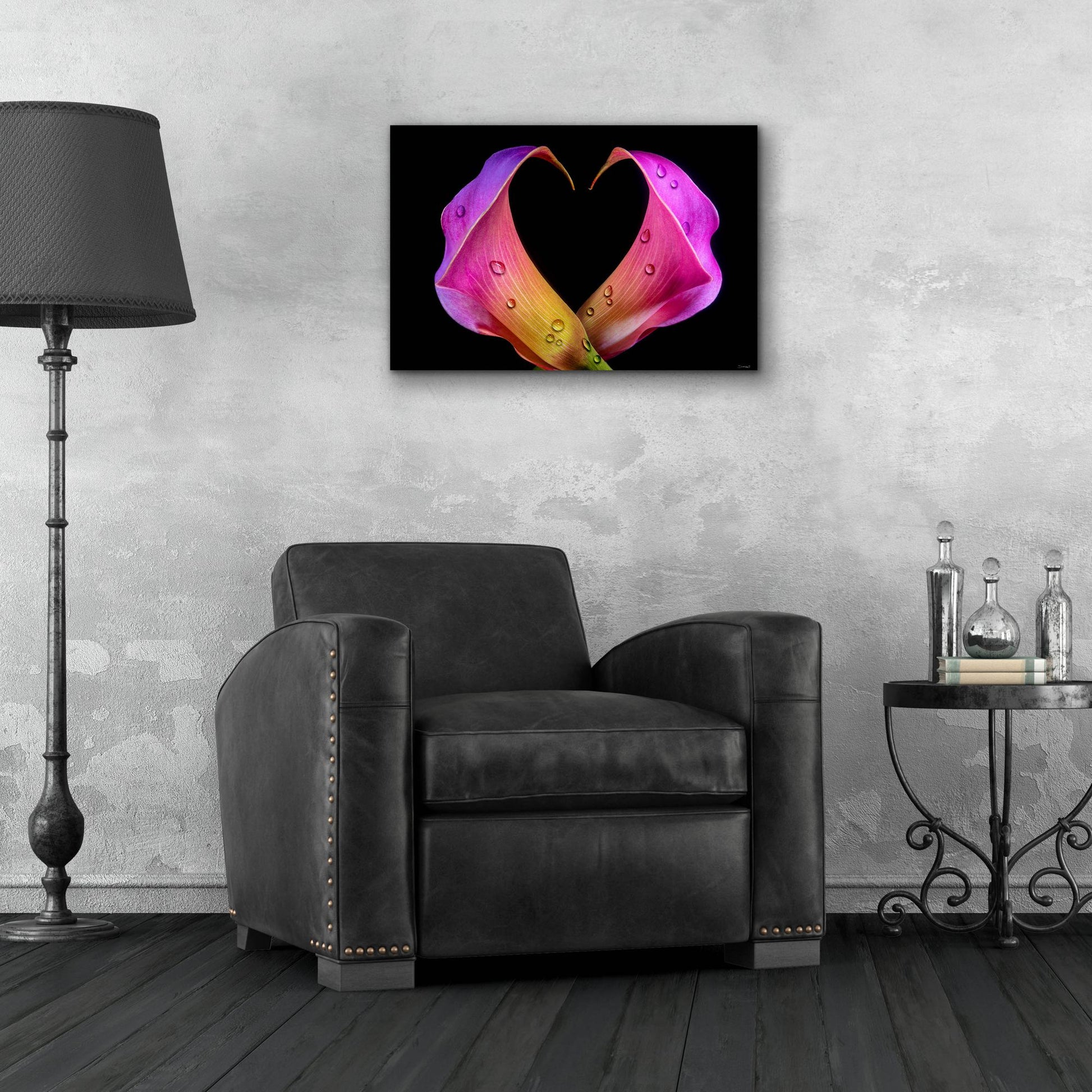 Epic Art 'Calla Lily 07' by Gordon Semmens, Acrylic Glass Wall Art,24x16