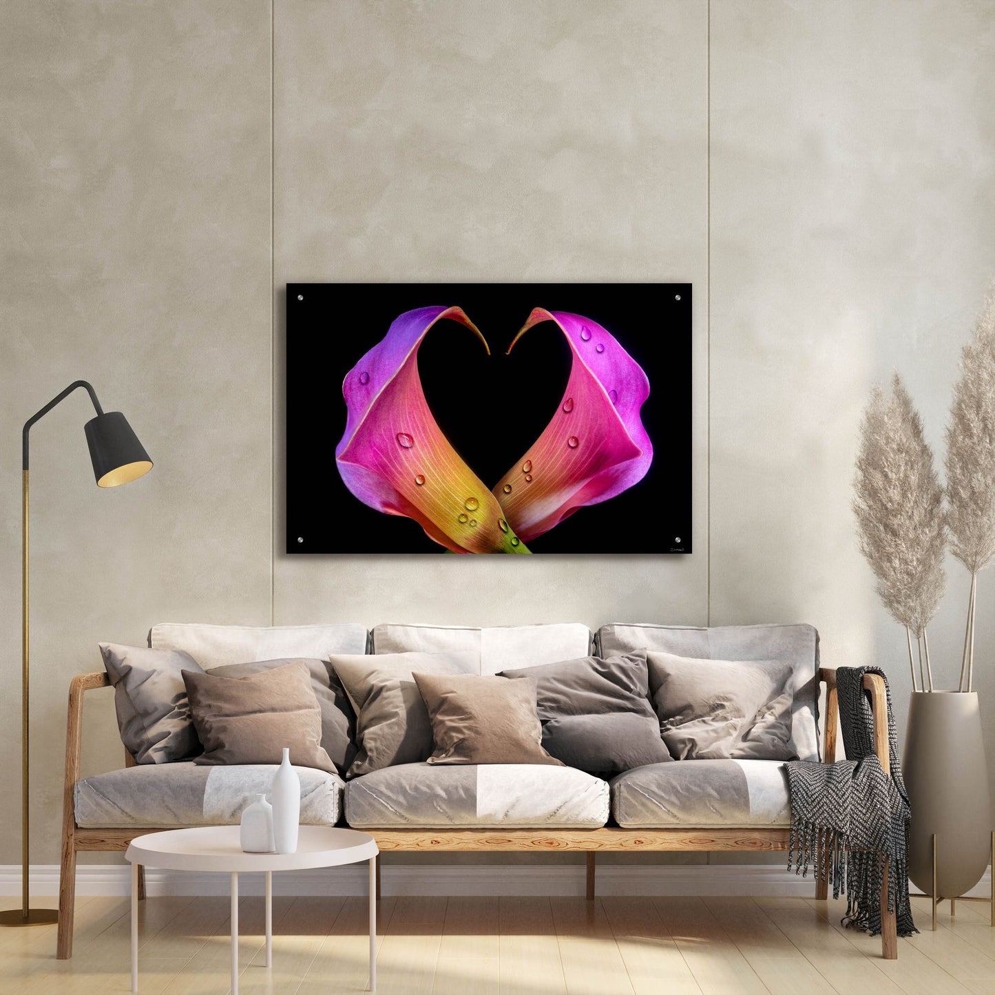 Epic Art 'Calla Lily 07' by Gordon Semmens, Acrylic Glass Wall Art,36x24