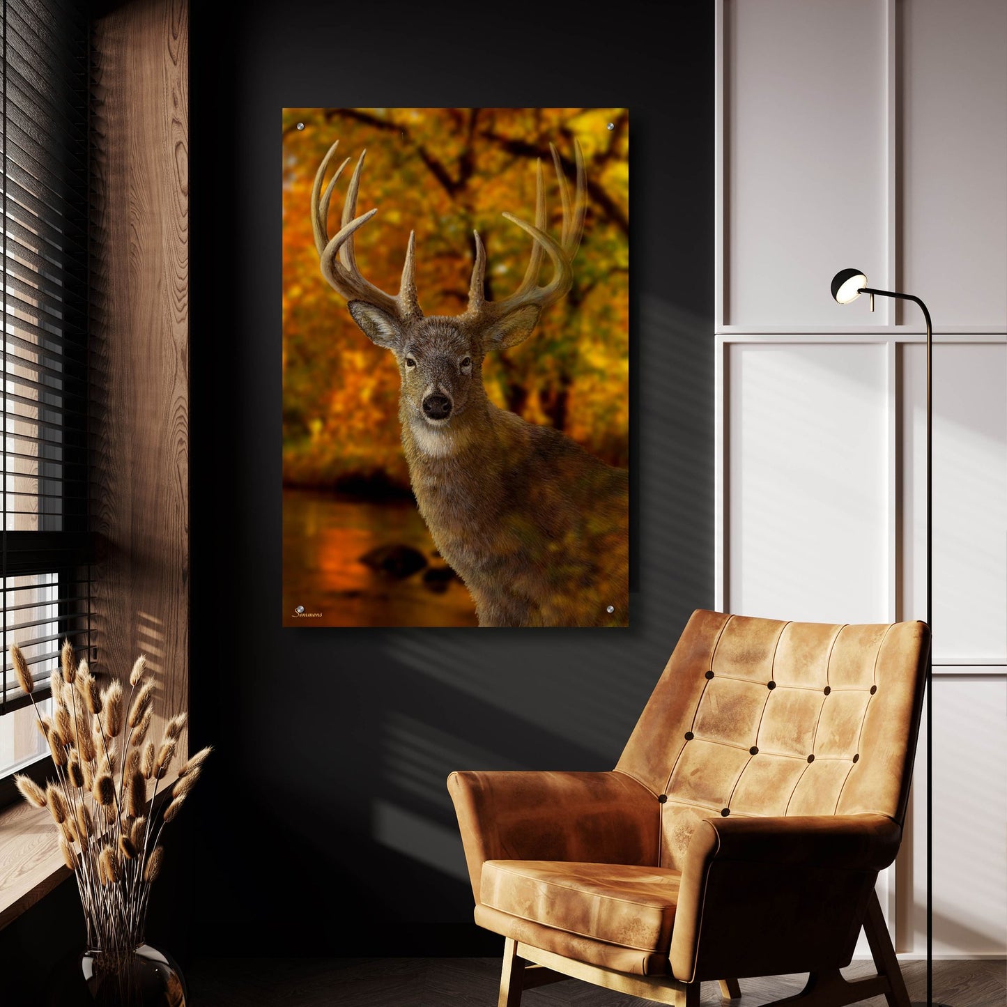 Epic Art 'Autumn Shade' by Gordon Semmens, Acrylic Glass Wall Art,24x36