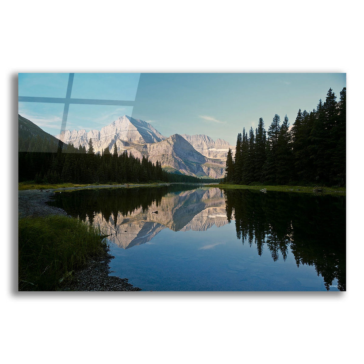 Epic Art 'Glacier Z' by Gordon Semmens, Acrylic Glass Wall Art