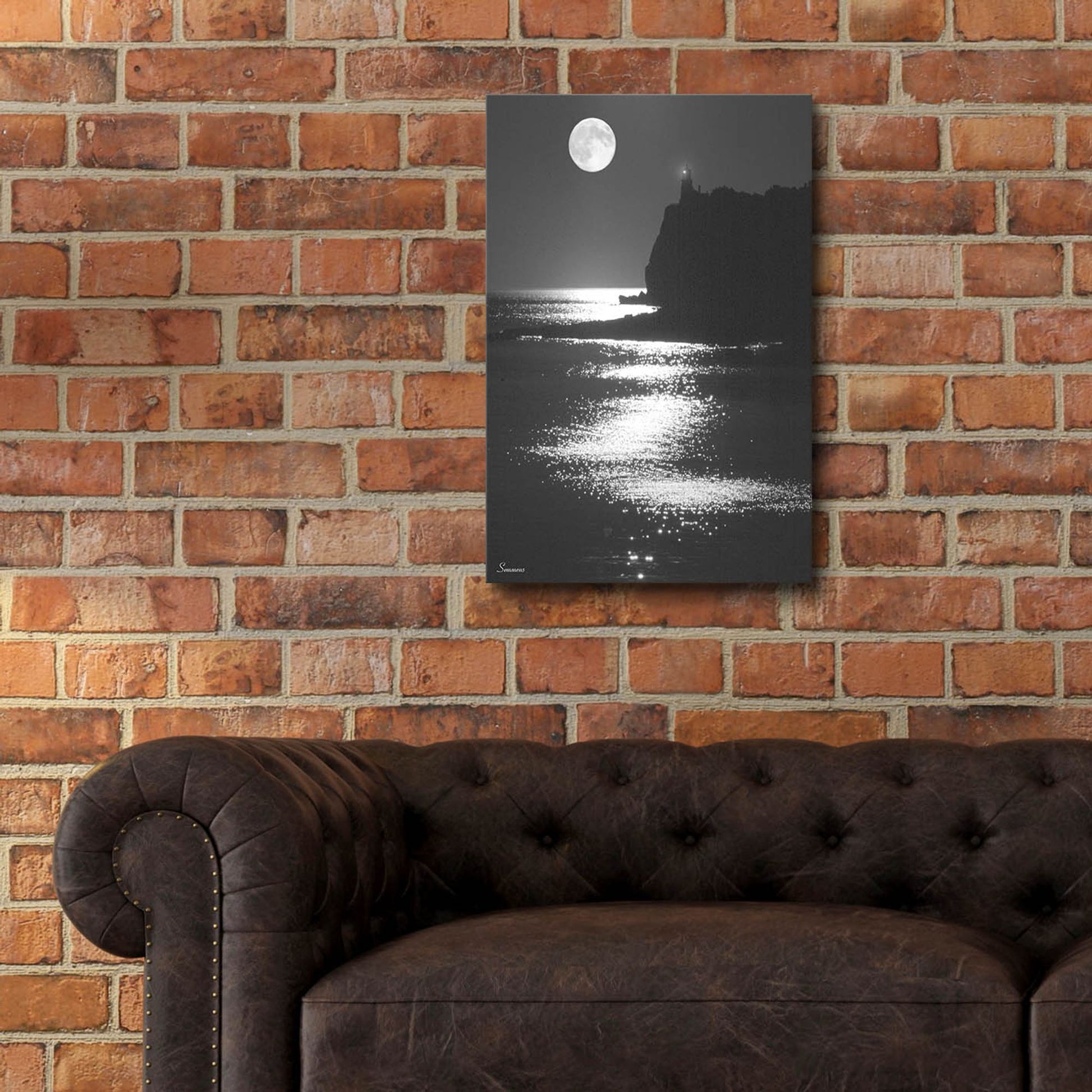 Epic Art 'Lake Superior Lighthouse' by Gordon Semmens, Acrylic Glass Wall Art,16x24