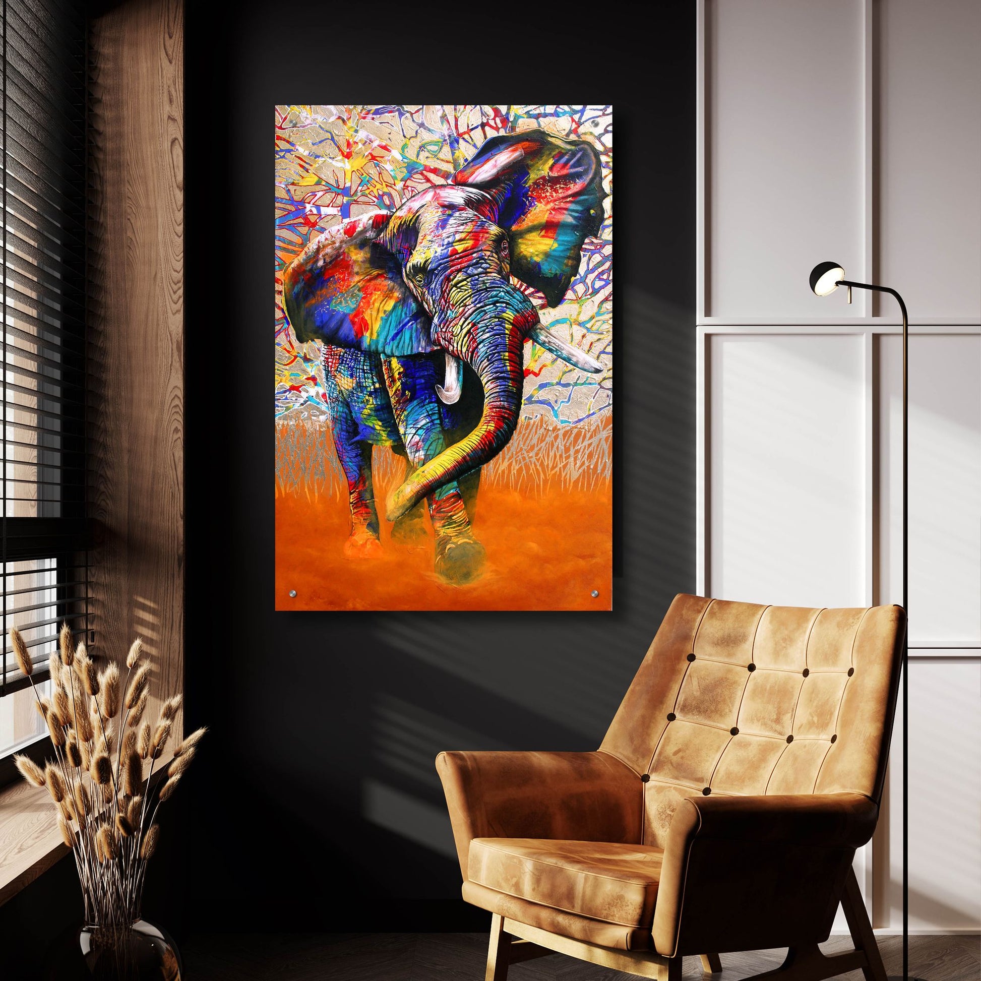 Epic Art 'African Colours' by Graeme Stevenson, Acrylic Glass Wall Art,24x36