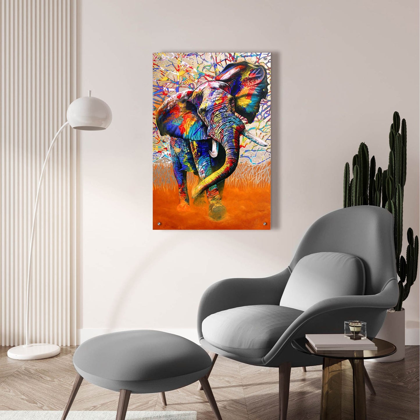 Epic Art 'African Colours' by Graeme Stevenson, Acrylic Glass Wall Art,24x36