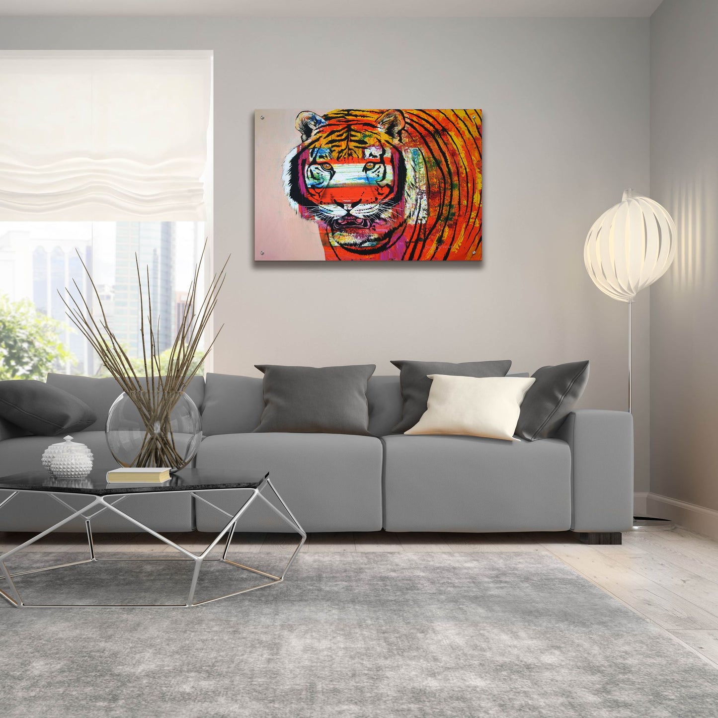 Epic Art 'Burning Bright Eyes' by Graeme Stevenson, Acrylic Glass Wall Art,36x24