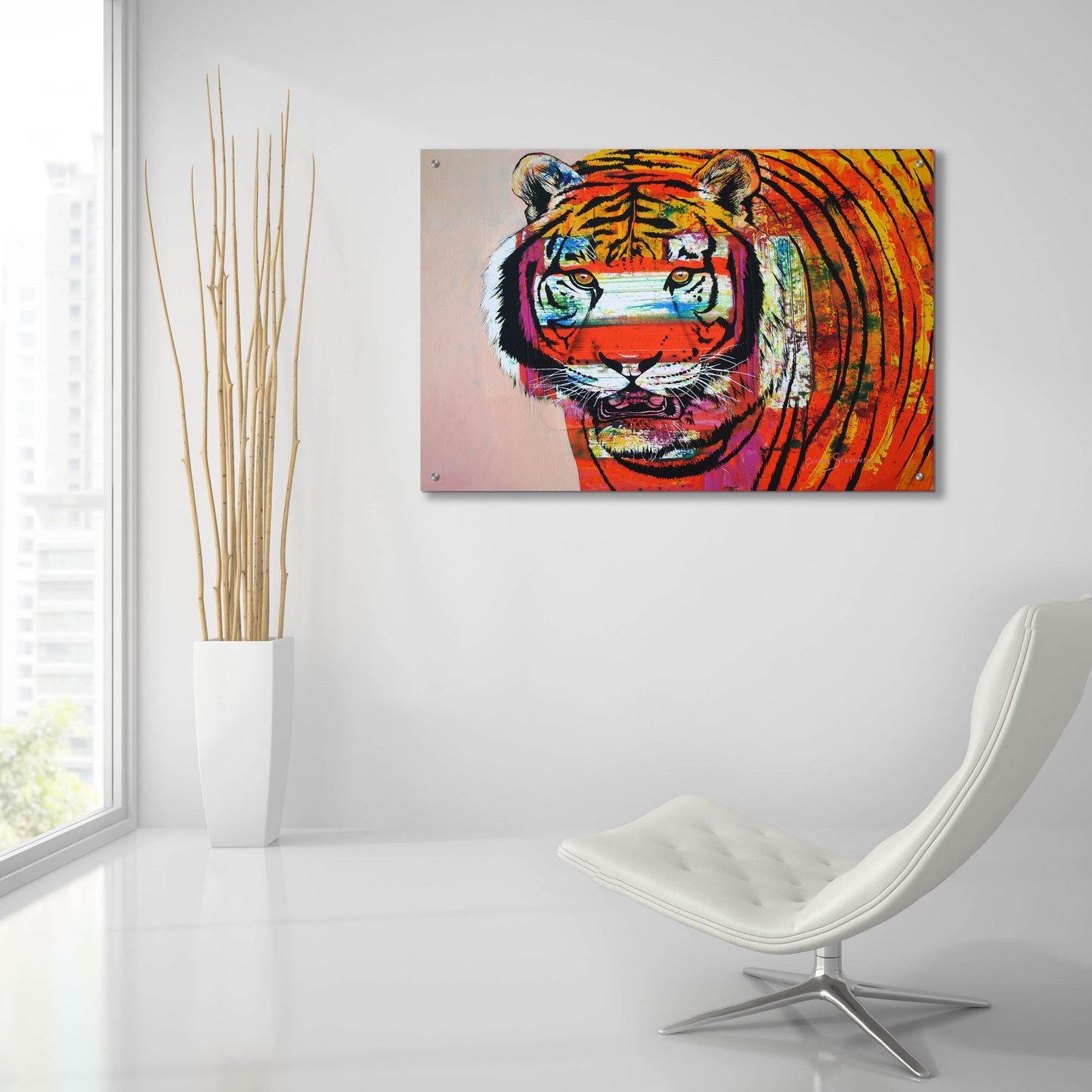 Epic Art 'Burning Bright Eyes' by Graeme Stevenson, Acrylic Glass Wall Art,36x24