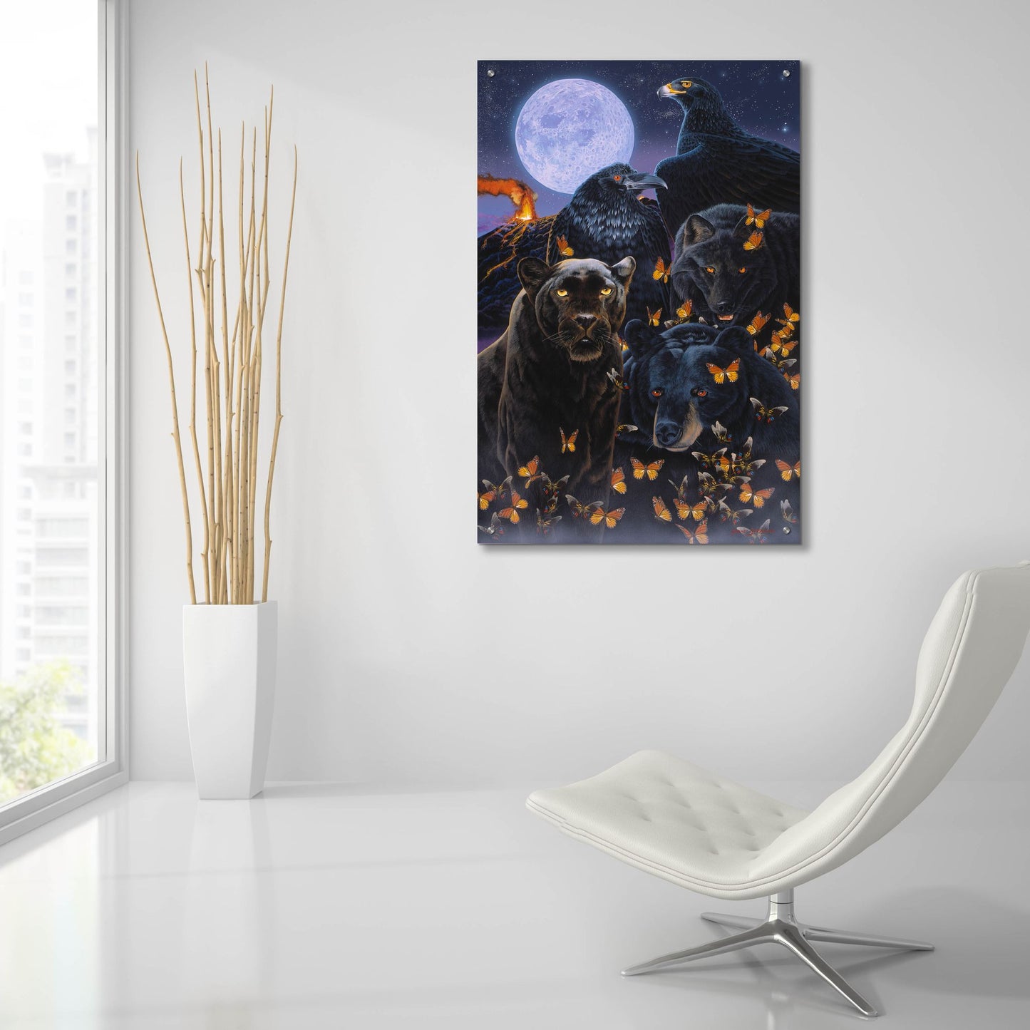 Epic Art 'Ebony' by Graeme Stevenson, Acrylic Glass Wall Art,24x36