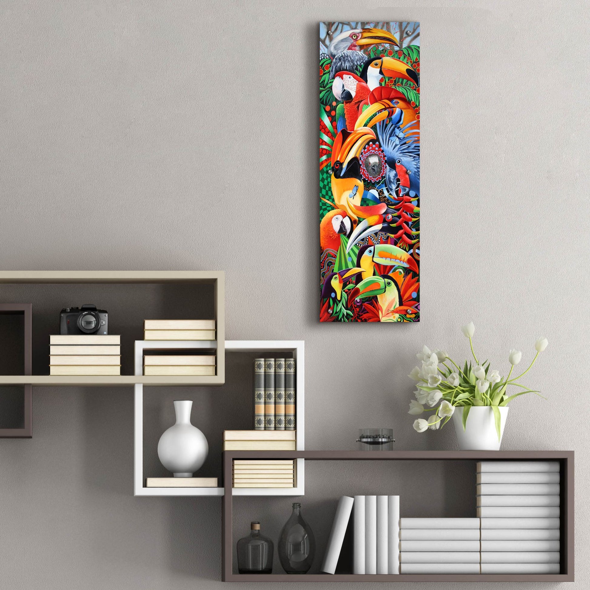 Epic Art 'Heads Up' by Graeme Stevenson, Acrylic Glass Wall Art,12x36