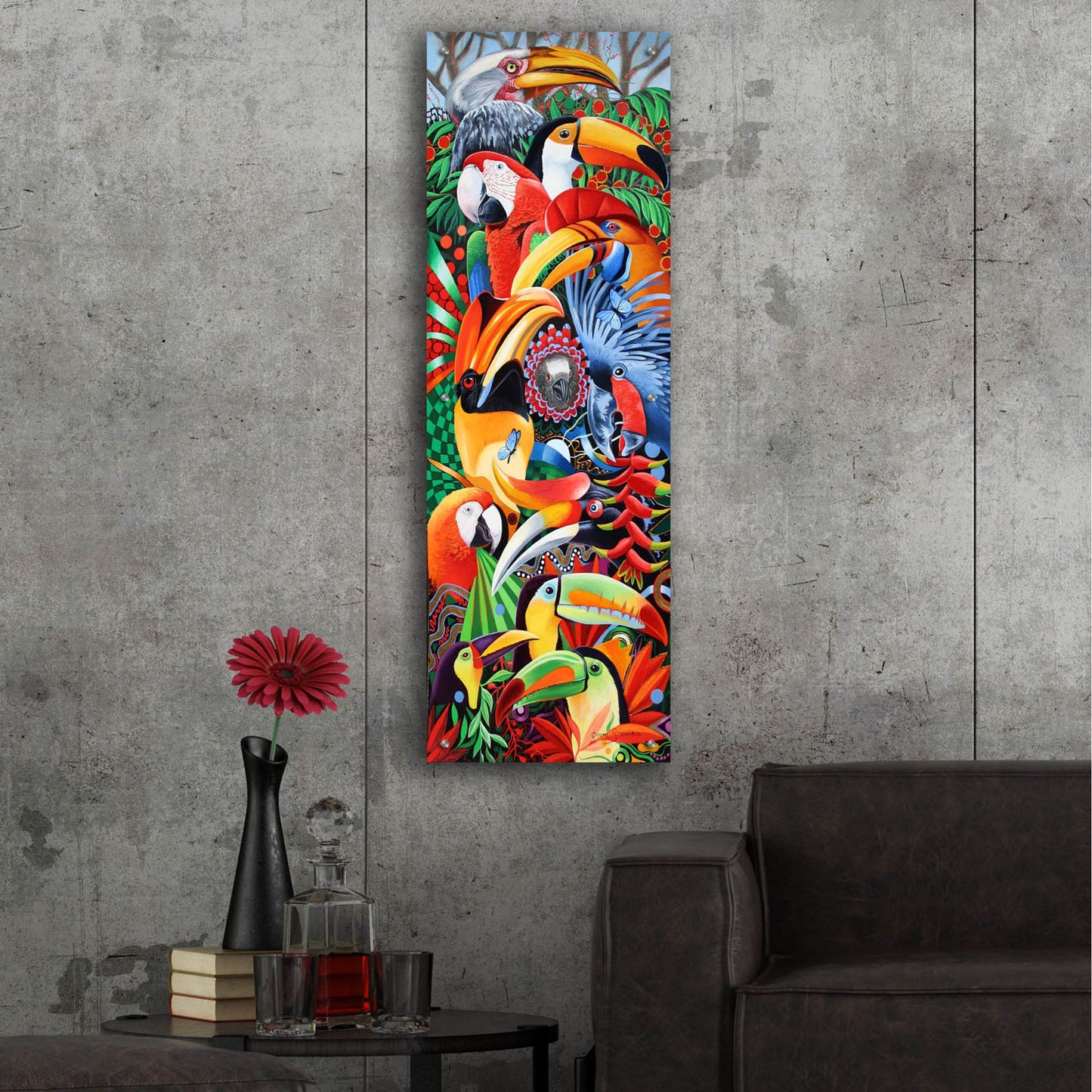 Epic Art 'Heads Up' by Graeme Stevenson, Acrylic Glass Wall Art,16x48