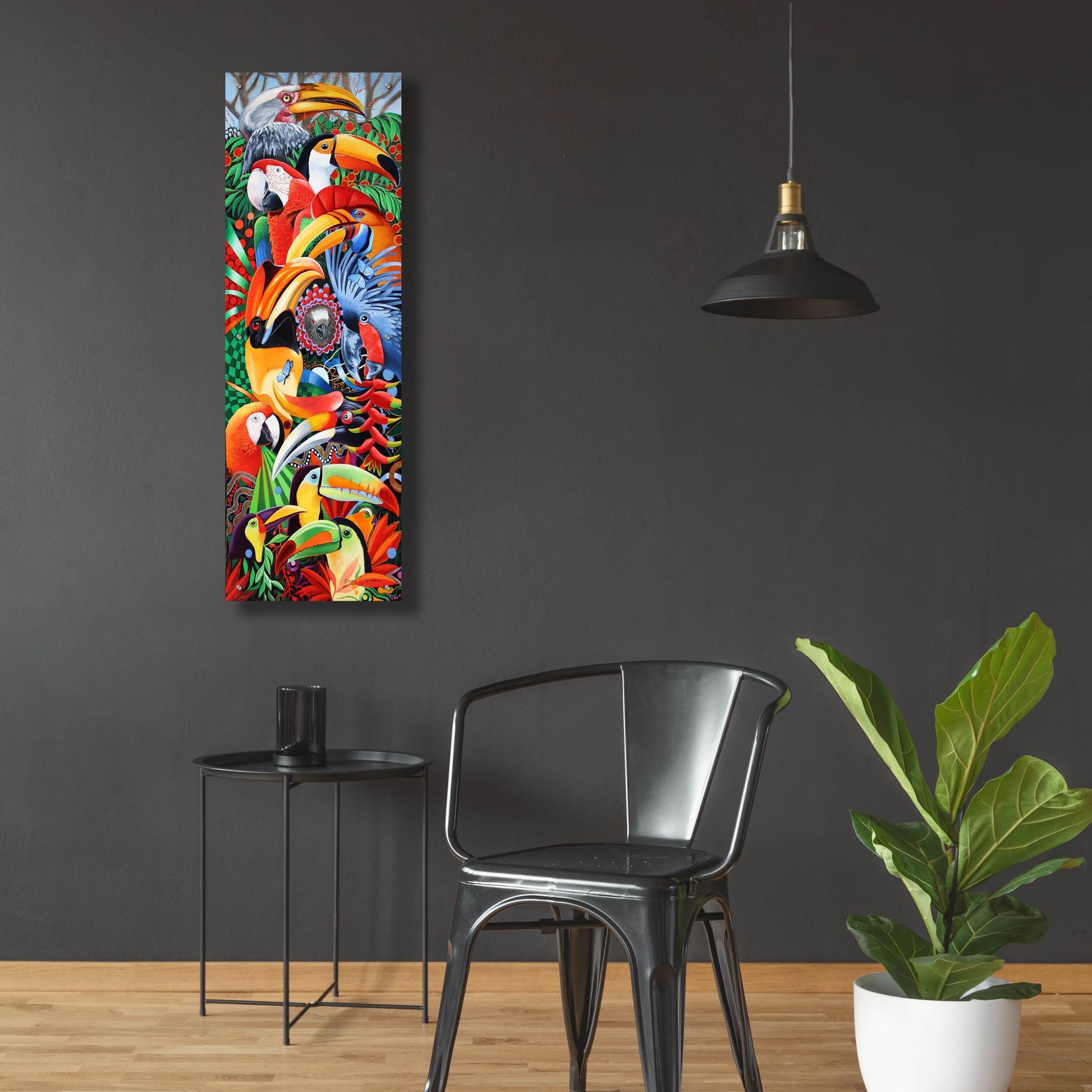 Epic Art 'Heads Up' by Graeme Stevenson, Acrylic Glass Wall Art,16x48