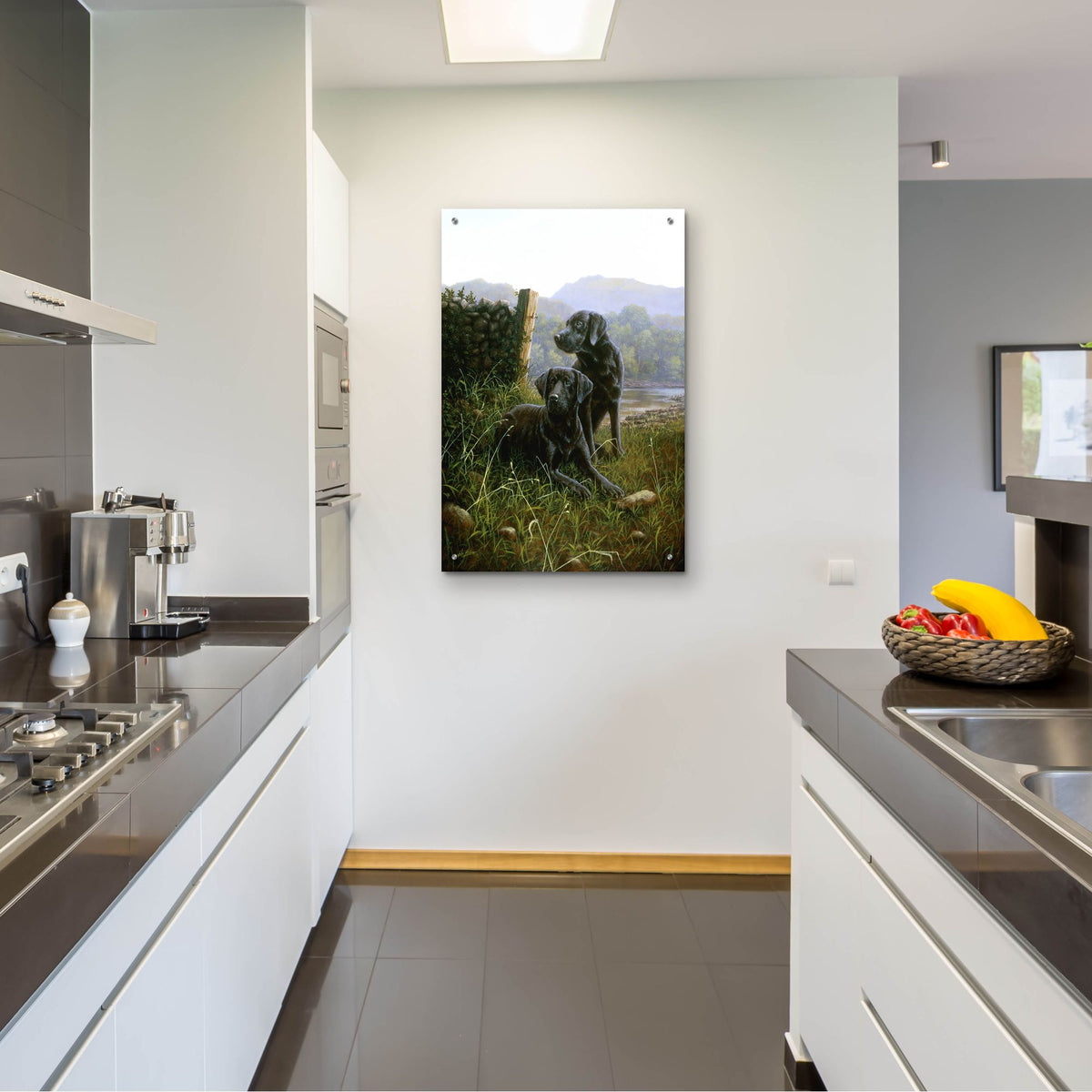Epic Art 'Country Companions' by John Silver, Acrylic Glass Wall Art,24x36