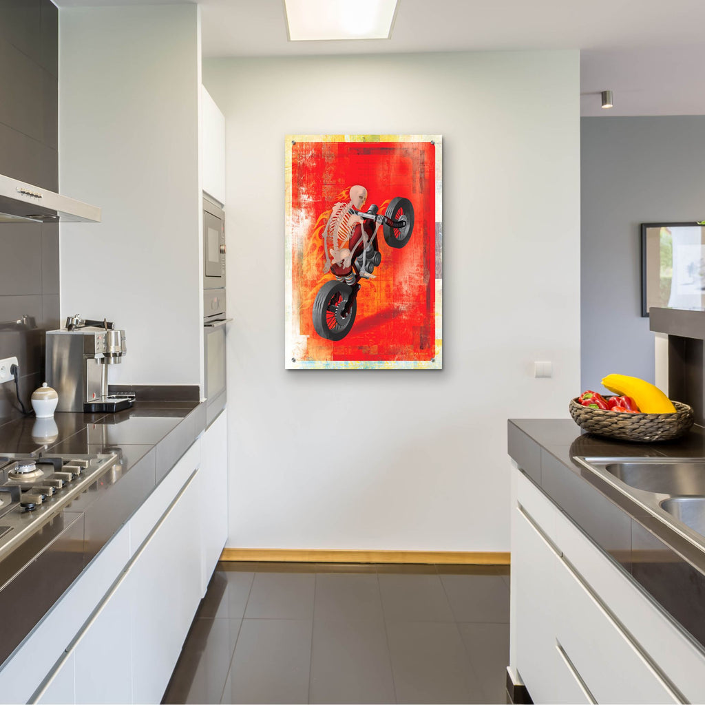 Epic Art 'Biker 2' by Greg Simanson, Acrylic Glass Wall Art,24x36