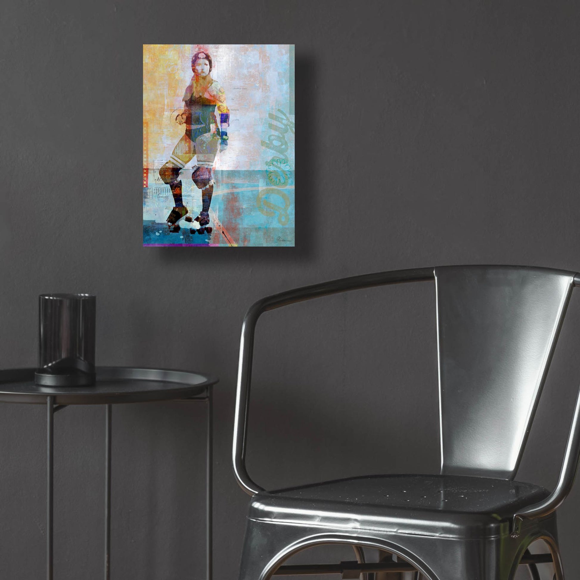 Epic Art 'Roller Derby' by Greg Simanson, Acrylic Glass Wall Art,12x16