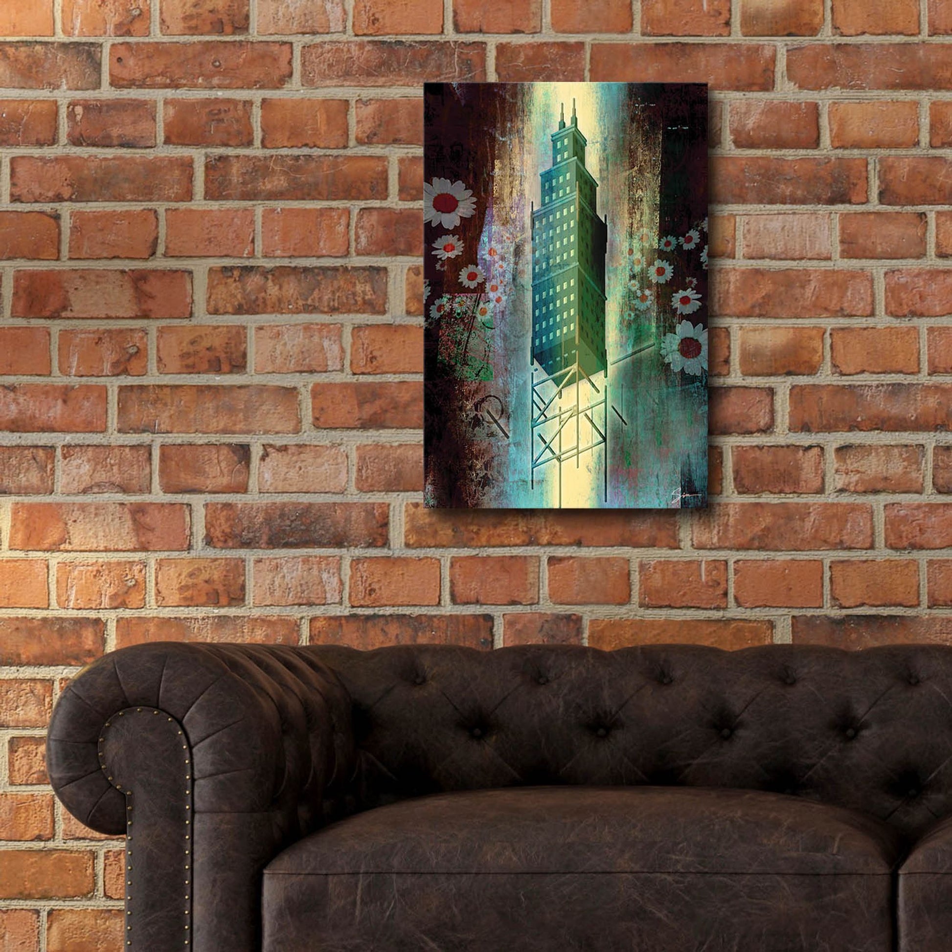 Epic Art 'Spring Time In The City' by Greg Simanson, Acrylic Glass Wall Art,16x24