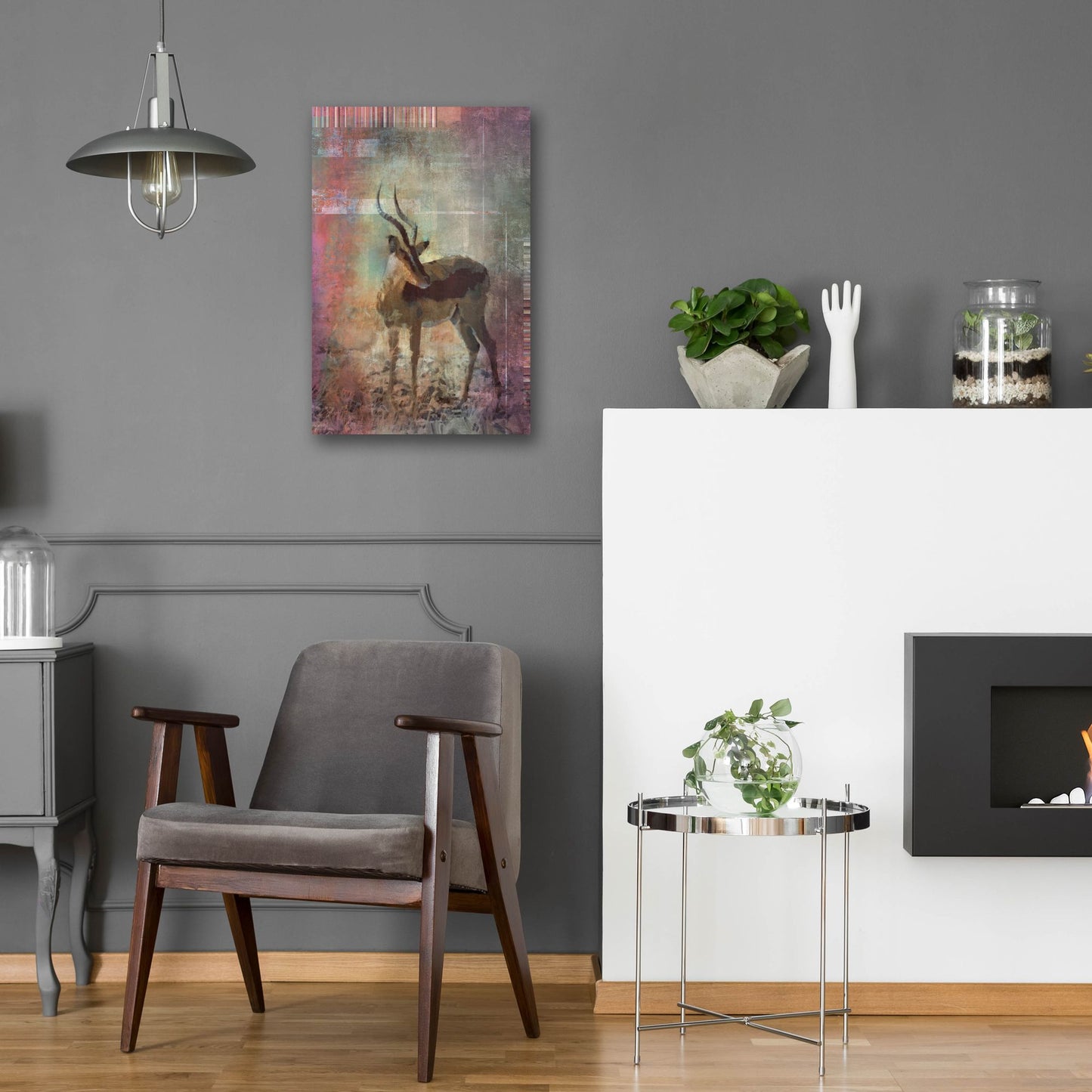 Epic Art 'Africa Antelope' by Greg Simanson, Acrylic Glass Wall Art,16x24