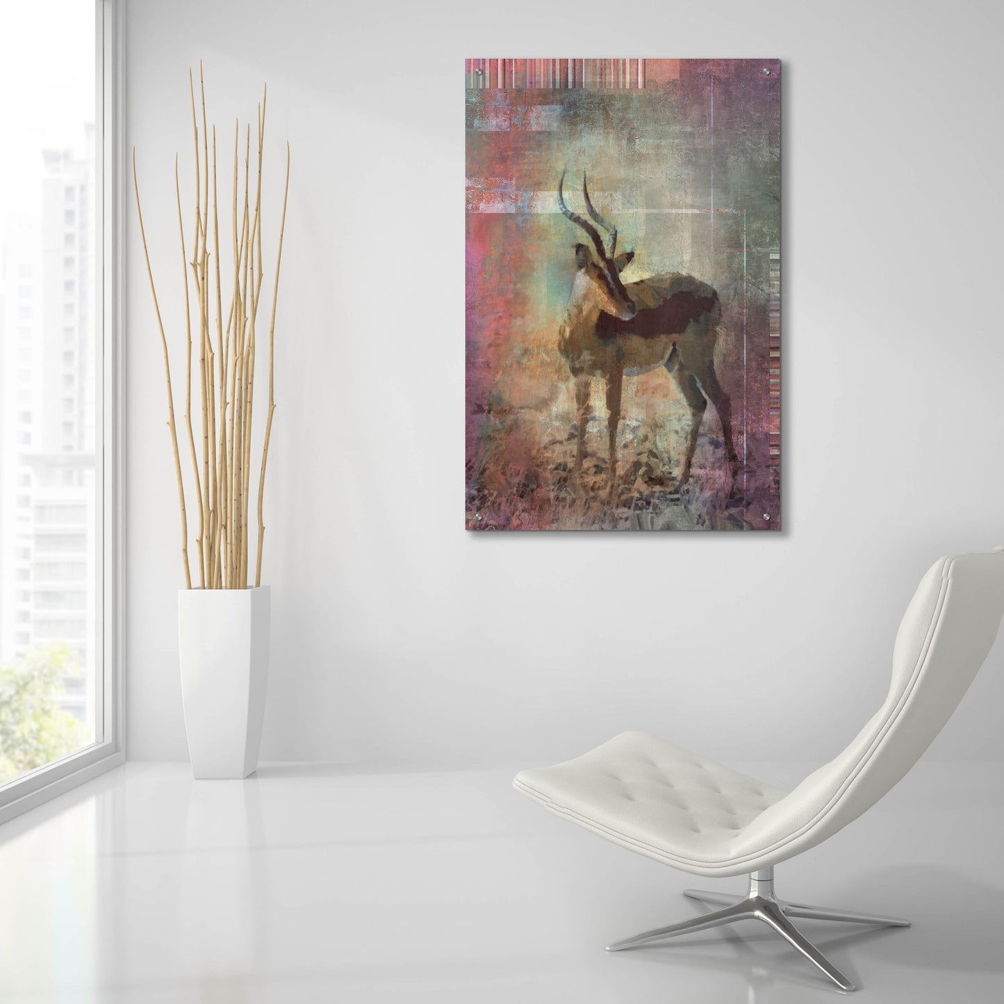 Epic Art 'Africa Antelope' by Greg Simanson, Acrylic Glass Wall Art,24x36