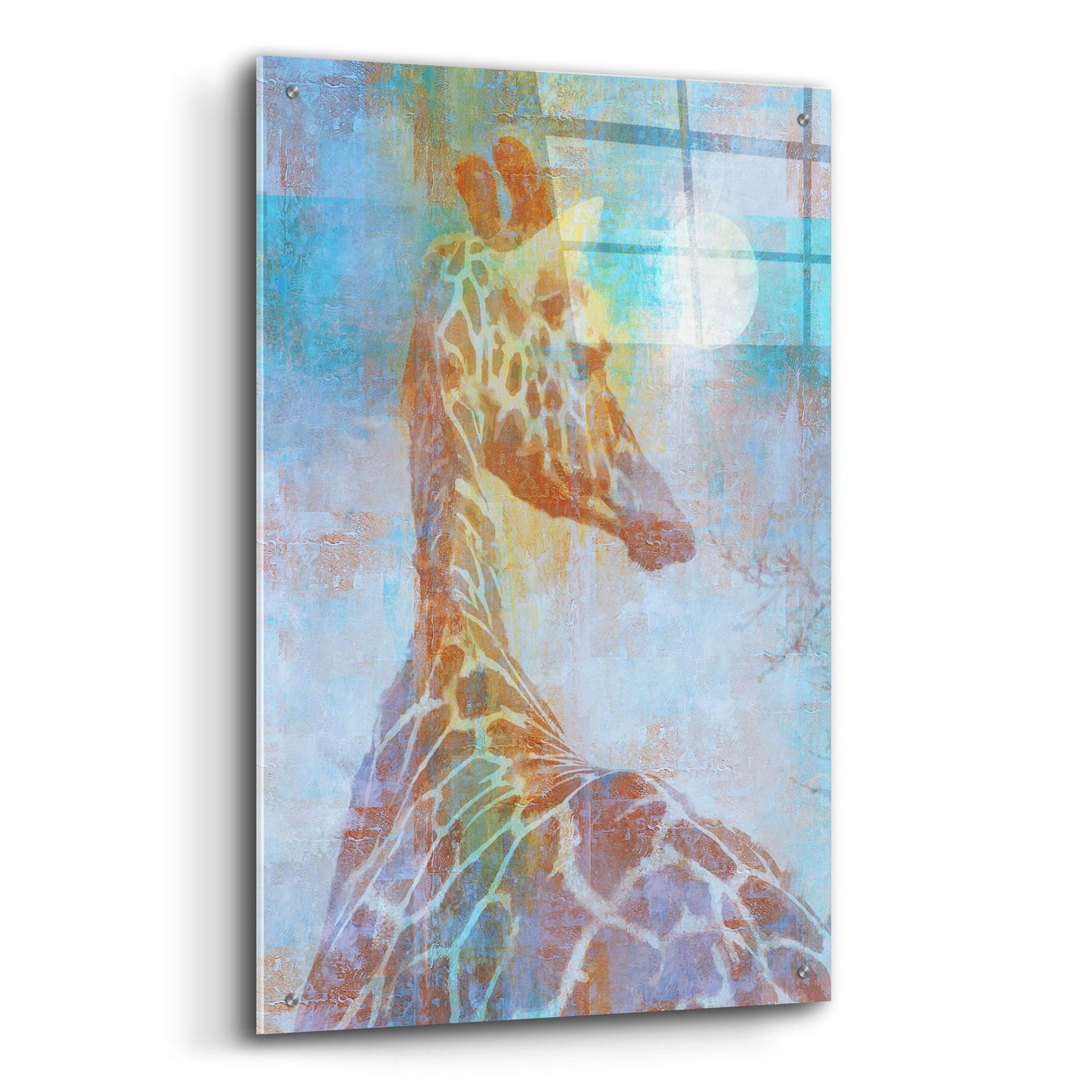 Epic Art 'Africa Giraffe' by Greg Simanson, Acrylic Glass Wall Art,24x36