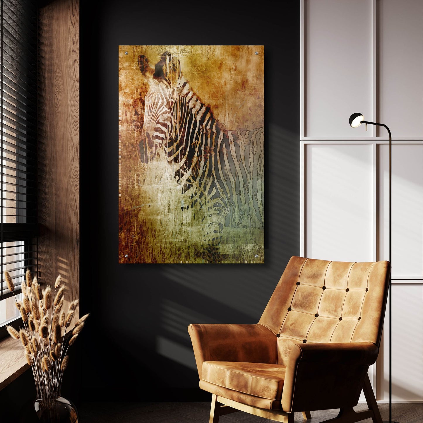 Epic Art 'Africa Zebra' by Greg Simanson, Acrylic Glass Wall Art,24x36