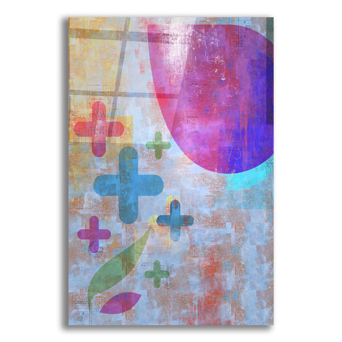 Epic Art 'Graphic Abstract 1' by Greg Simanson, Acrylic Glass Wall Art