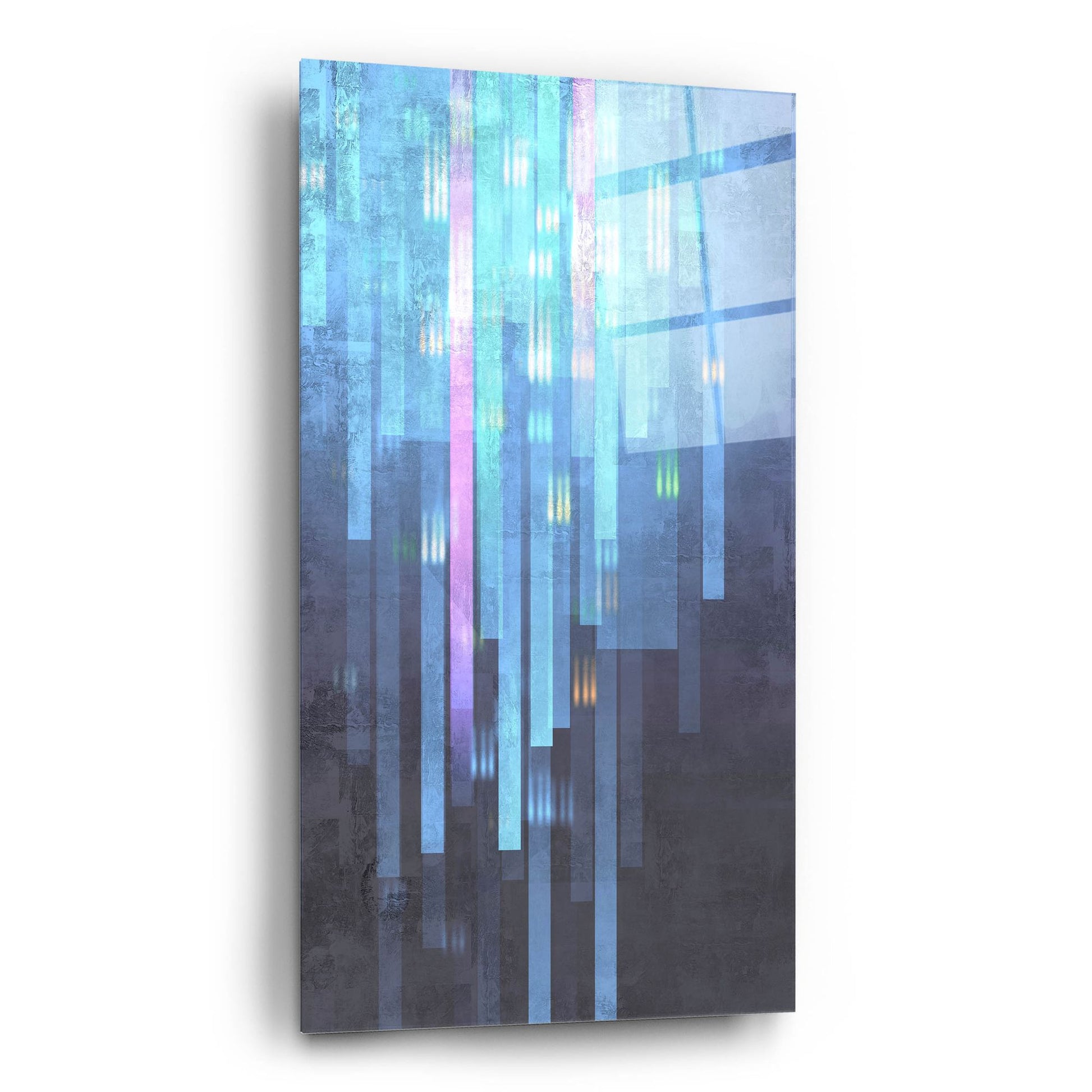 Epic Art 'Geometric 01' by Greg Simanson, Acrylic Glass Wall Art,12x24