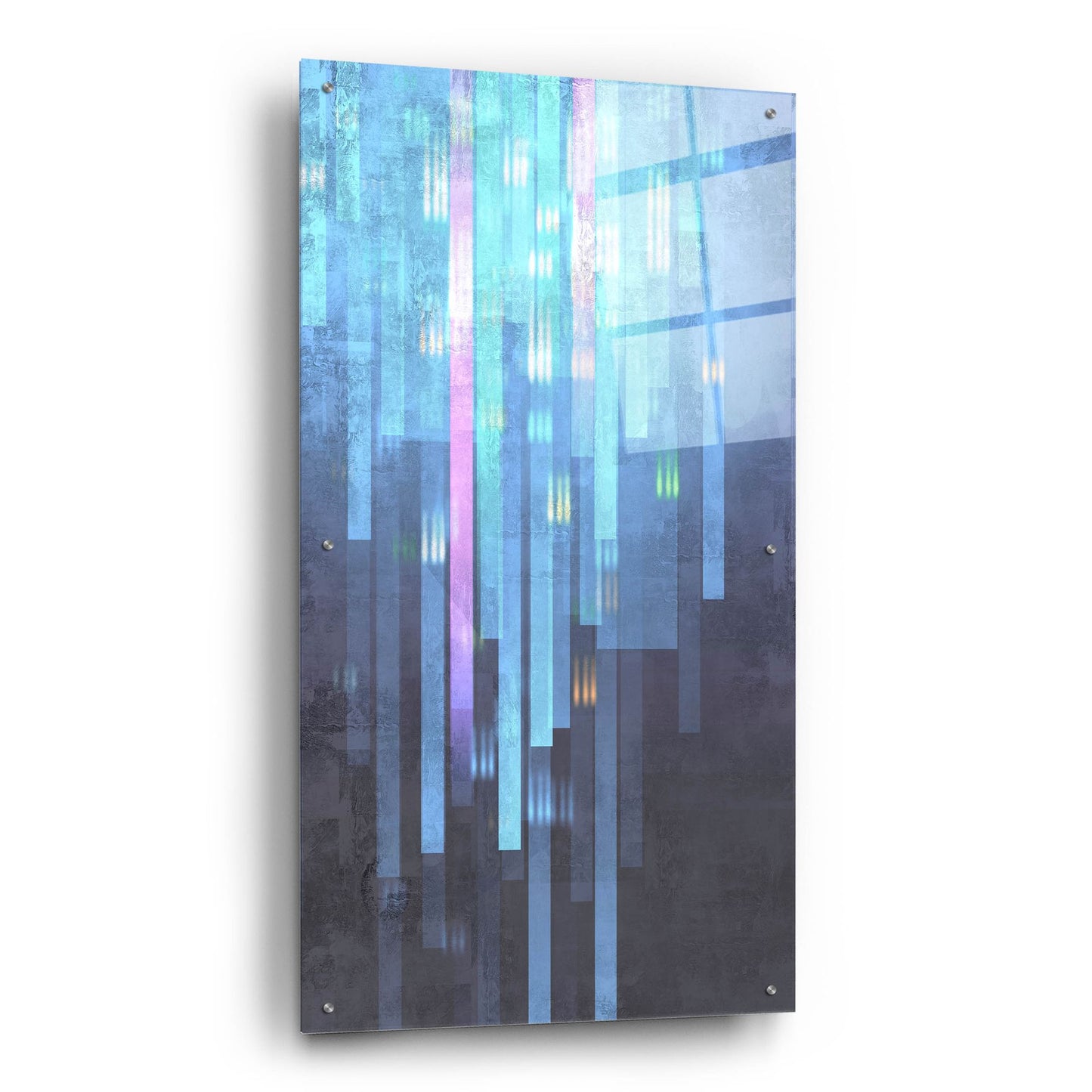 Epic Art 'Geometric 01' by Greg Simanson, Acrylic Glass Wall Art,24x48