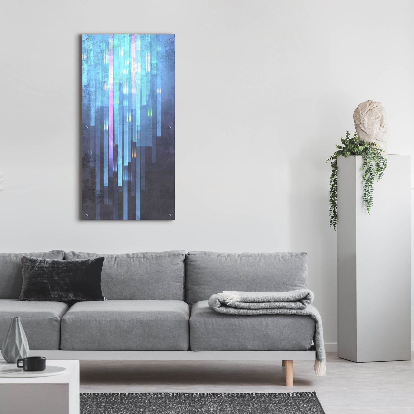 Epic Art 'Geometric 01' by Greg Simanson, Acrylic Glass Wall Art,24x48