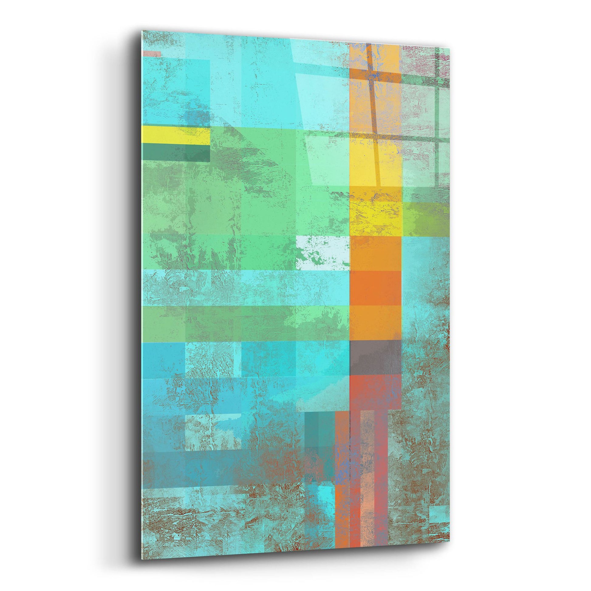 Epic Art 'Geometric 14' by Greg Simanson, Acrylic Glass Wall Art,12x16