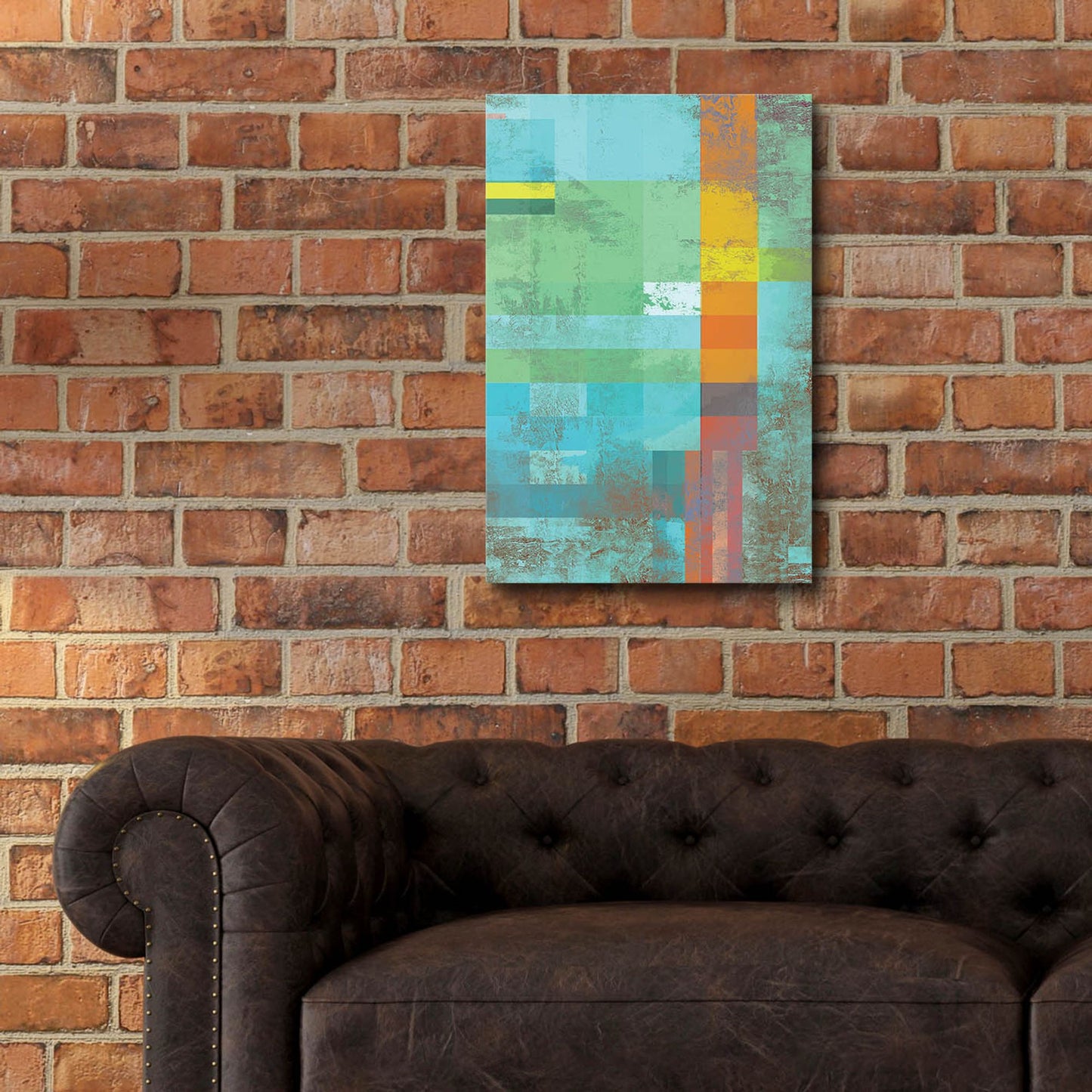 Epic Art 'Geometric 14' by Greg Simanson, Acrylic Glass Wall Art,16x24