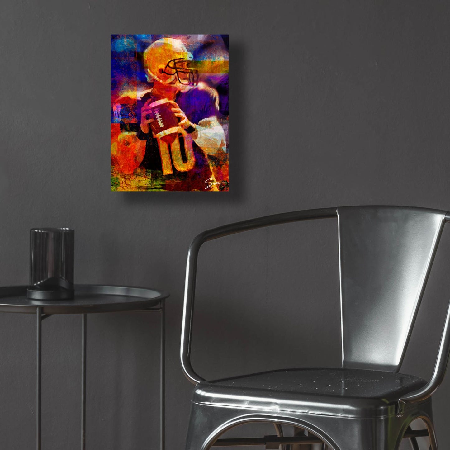 Epic Art 'Football 2' by Greg Simanson, Acrylic Glass Wall Art,12x16