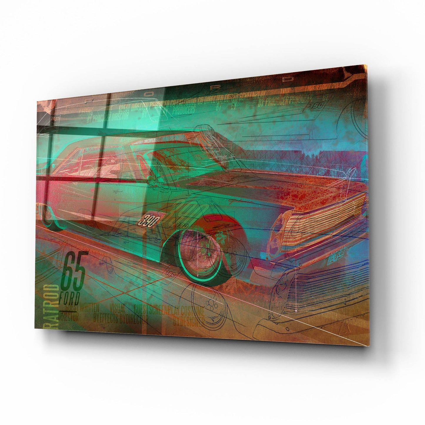 Epic Art 'Galaxie' by Greg Simanson, Acrylic Glass Wall Art,16x12